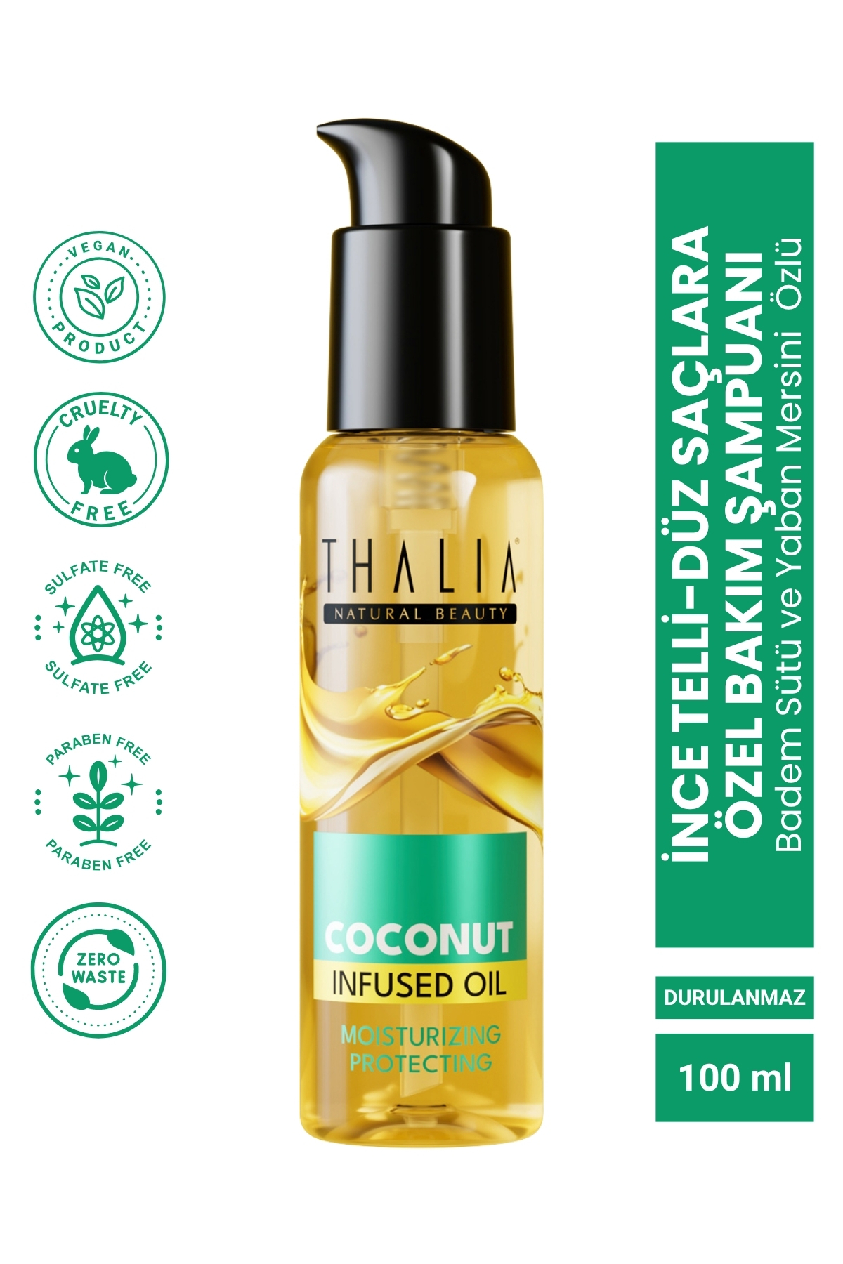 SAÇ BAKIM YAĞI COCONUT 100 ML — 1.1.THA.23093 — تصویر 3 از 3