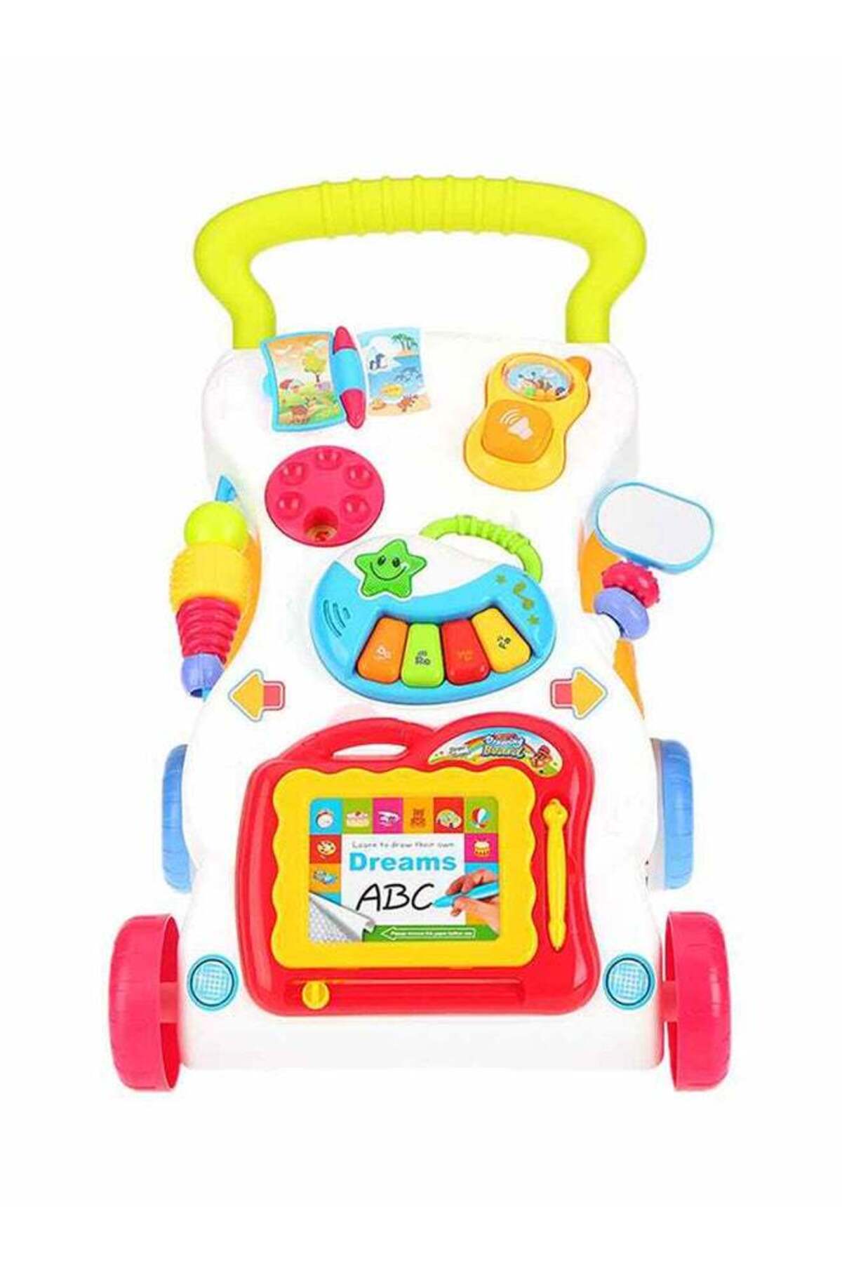 مشاية موسيقية متعددة الوظائف خفيفة الوزن وقابلة للتعديل ومضادة للانزلاق للأطفال الصغار