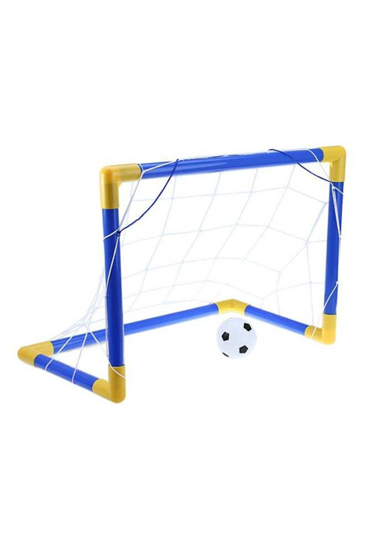 مجموعة ألعاب كرة قدم صغيرة مع عمود مرمى وشبكة وأنش...
