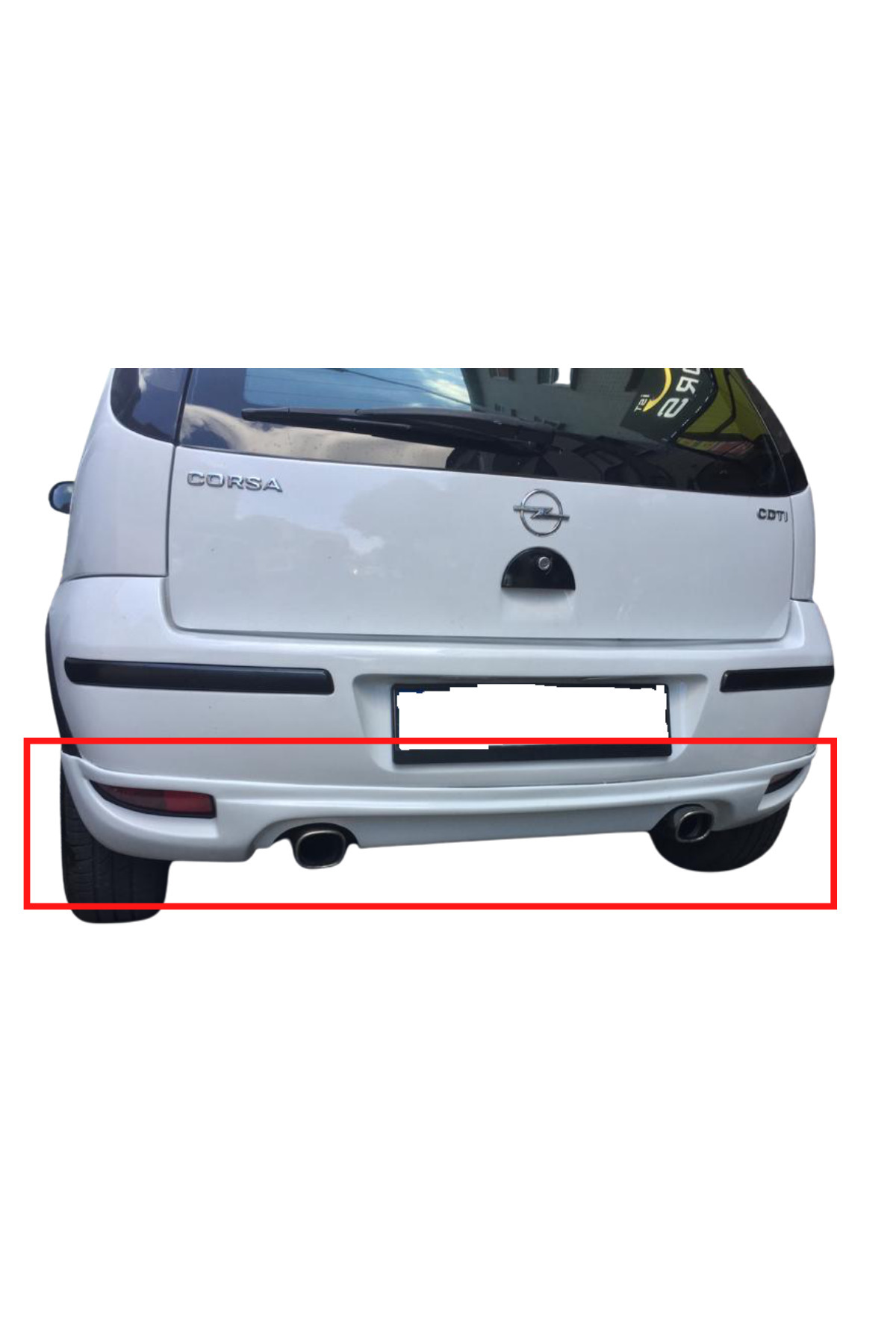 TÜRKSET OPEL CORSA C MAKYAJLI KASA ARKA TAMPON EKİ (( BOYASIZ ))