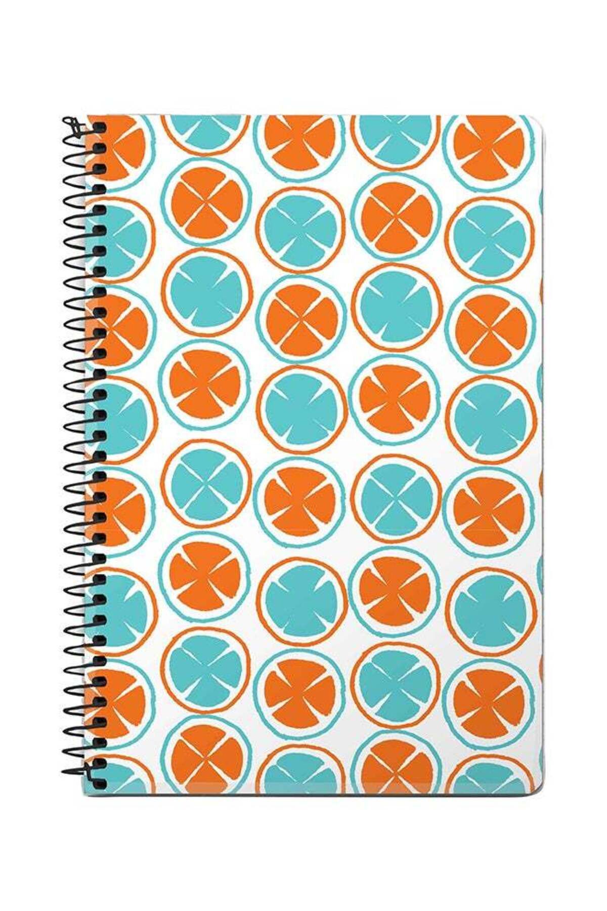 Stylizedd-Citric Circles A5 Spiral Notebook 1