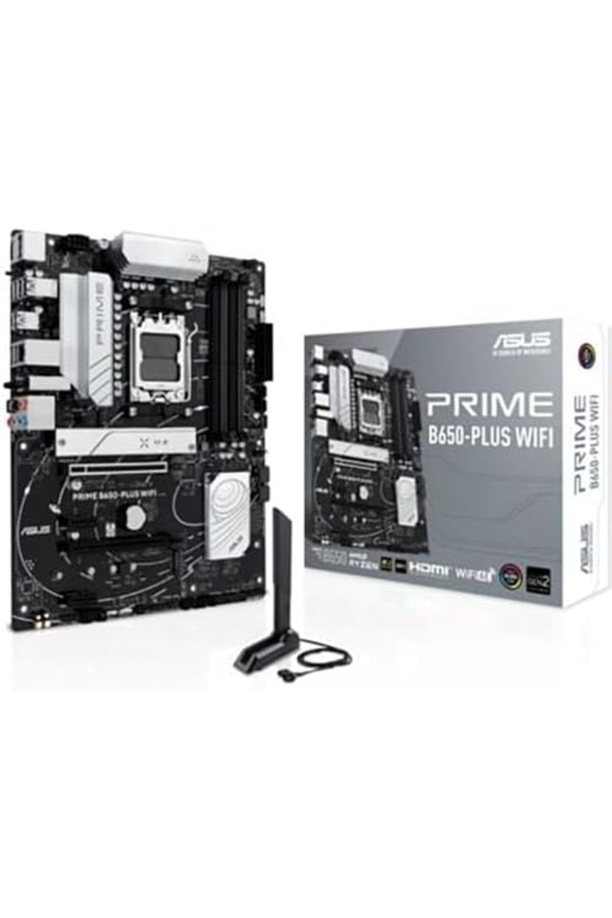 ASUS-PRIME B650-PLUS WiFi Motherboard AMD B650 ATX DDR5 PCIe 5.0 M.2 Realtek Ethernet 2.5GB, WiFi 6E 1