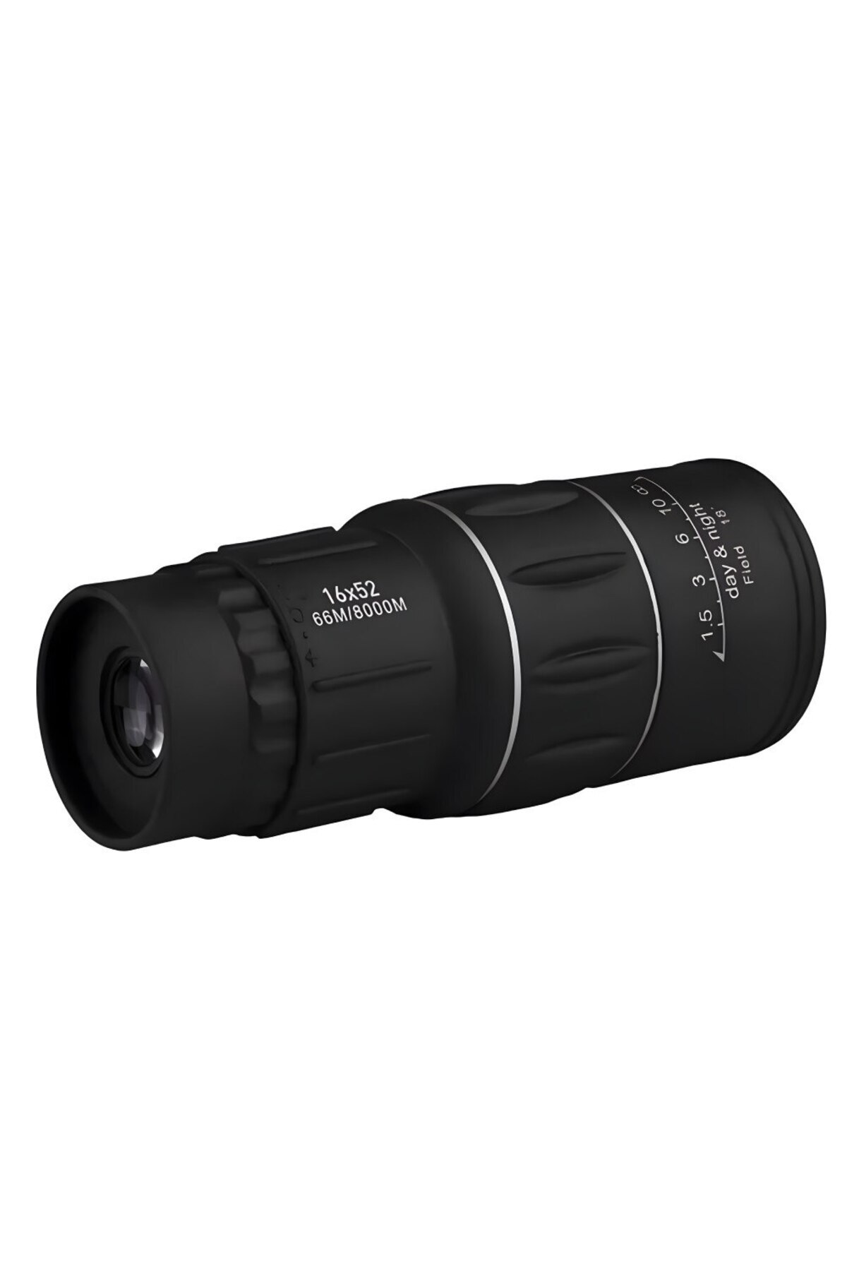 Macomi-Monoclu with loupe, 52mm lens diameter, 16x52mm magnification, 68m/8000m field of view, with case in 4