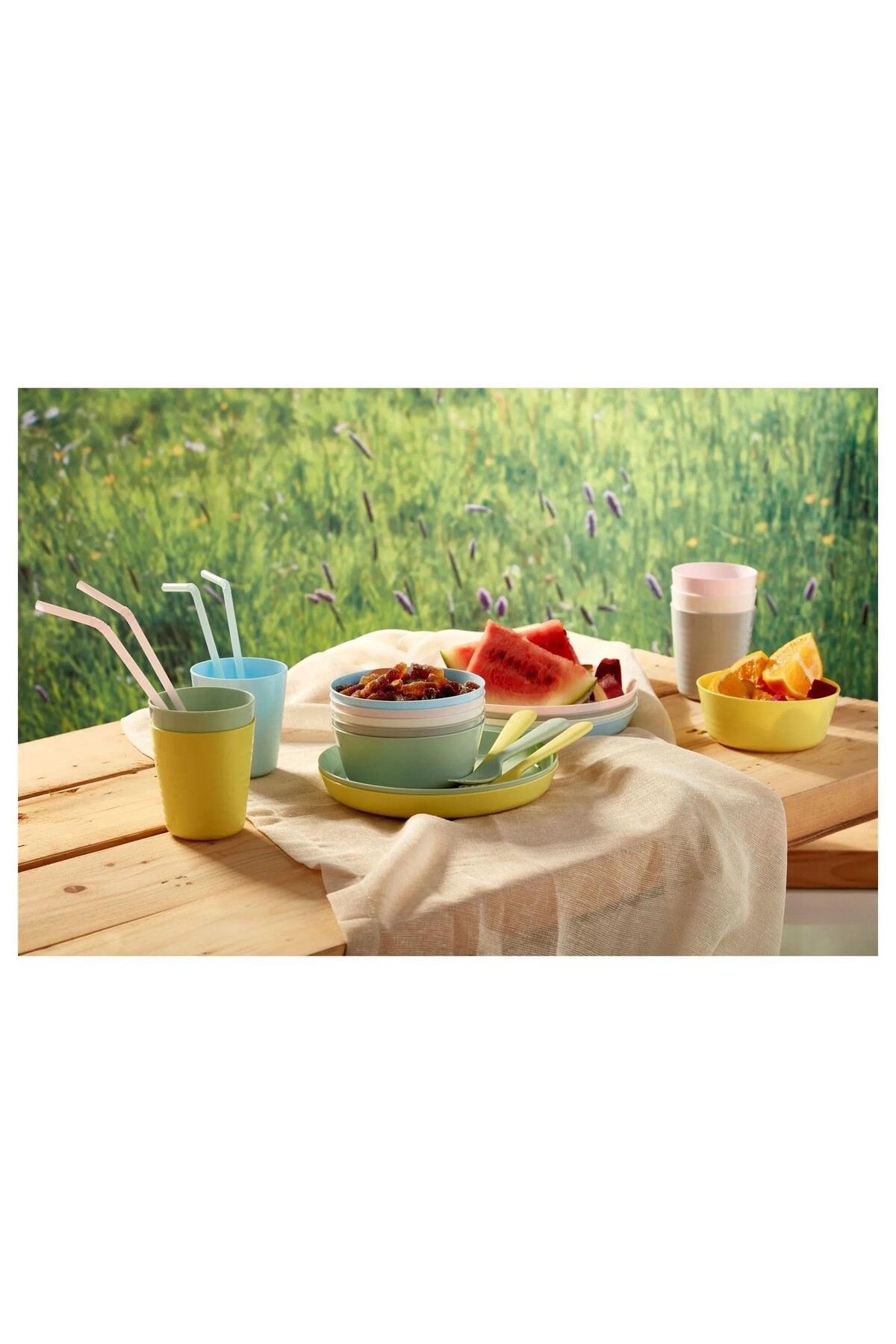 IKEA KALAS Çocuk Çatal Kaşık Bıçak Seti, Pastel Tonlar, 18 Parça fotoğrafı 4 (önizleme)