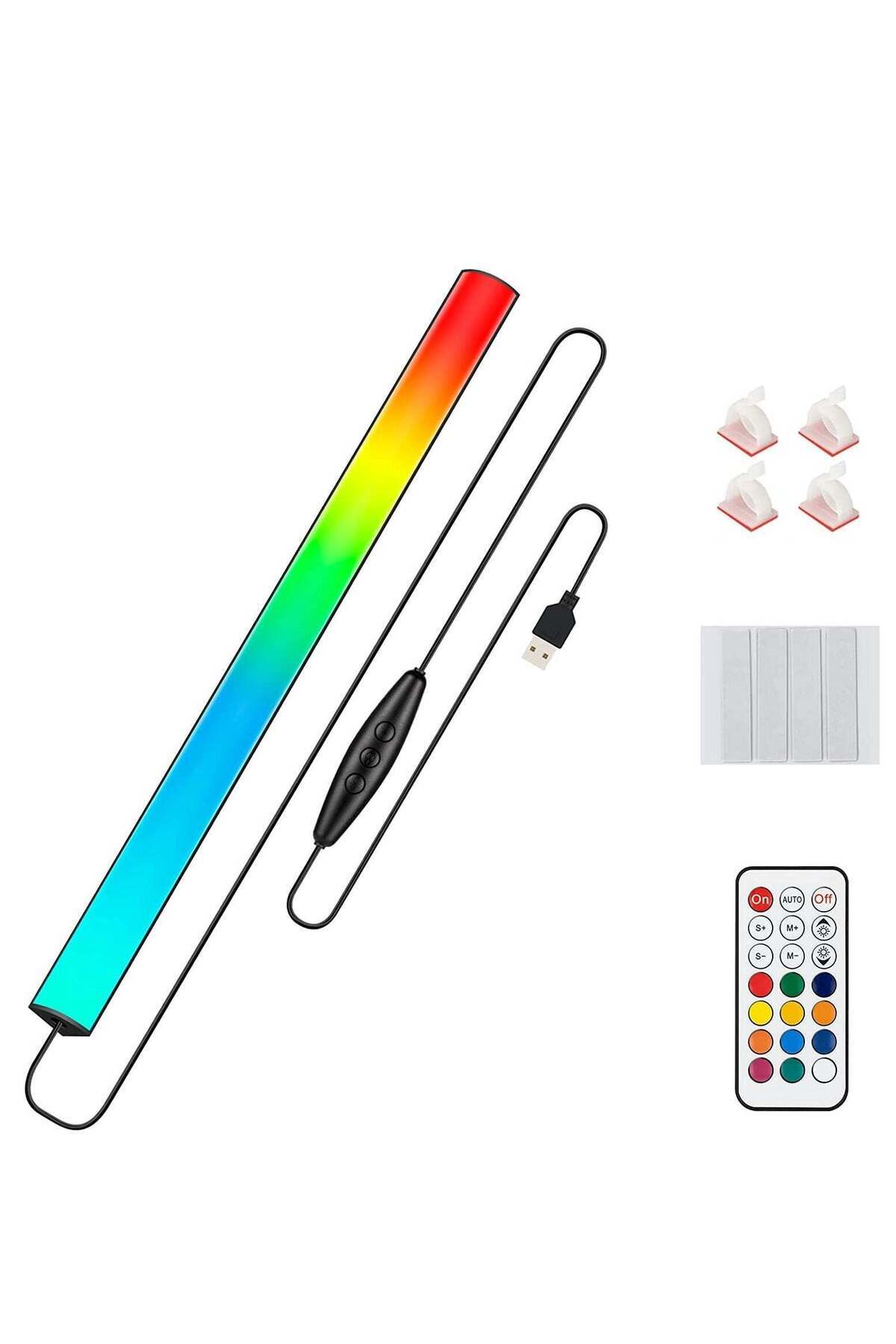 Generic-5V USB Gaming Mood Light Strip,RGB Ambient Backlight,Multi-device compatibility with Wireless Remot 1