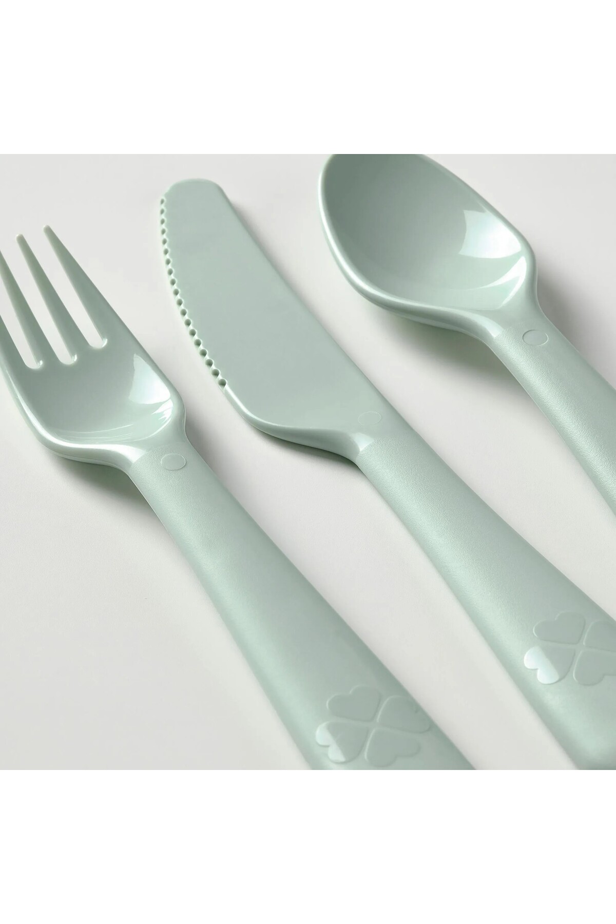 IKEA KALAS Çocuk Çatal Kaşık Bıçak Seti, Pastel Tonlar, 18 Parça fotoğrafı 2 (önizleme)