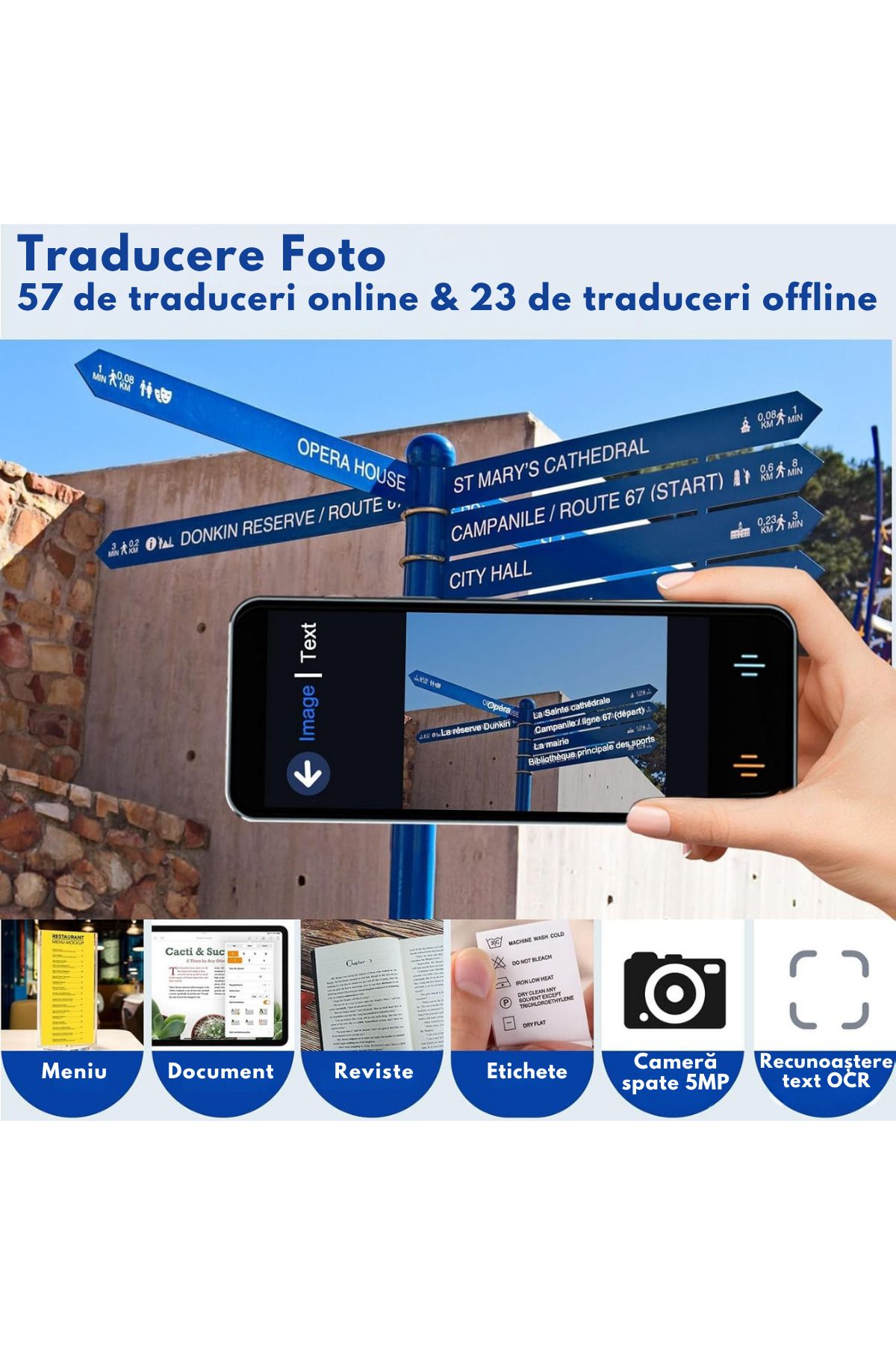 VisionHub-Smart Digital Bidirectional Voice Translator with over 137 Languages Online and Offline, Real-time 3