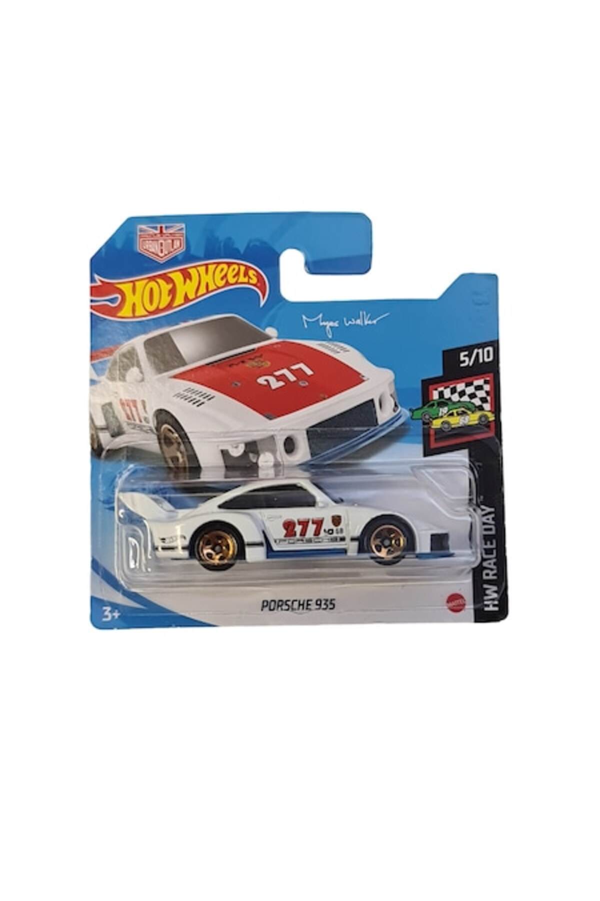 Masinuta metalica Hot Wheels, Porsche 935 Magnus Walker, Colectia HW Race Day, Editia 2021, 1:64, Al