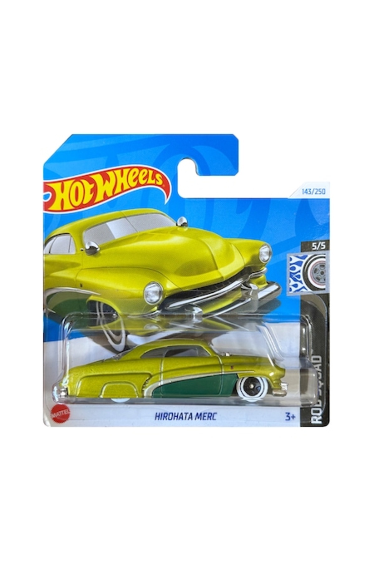 Masinuta Metalica Hot Wheels, Hirohata Merc, 1:64, Verde