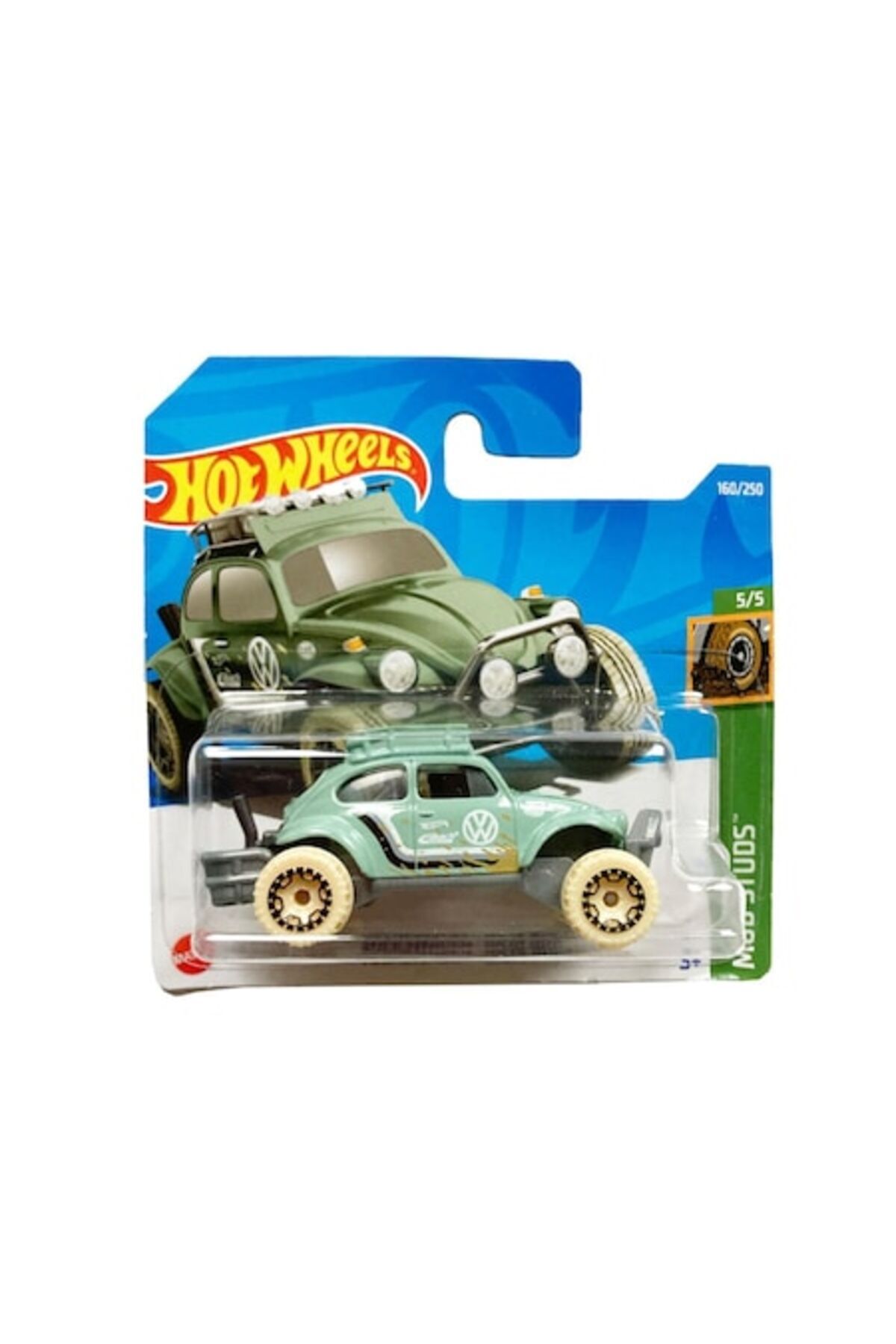 Masinuta Metalica Hot Wheels, Volkswagen 'Baja Bug', Verde, 1:64