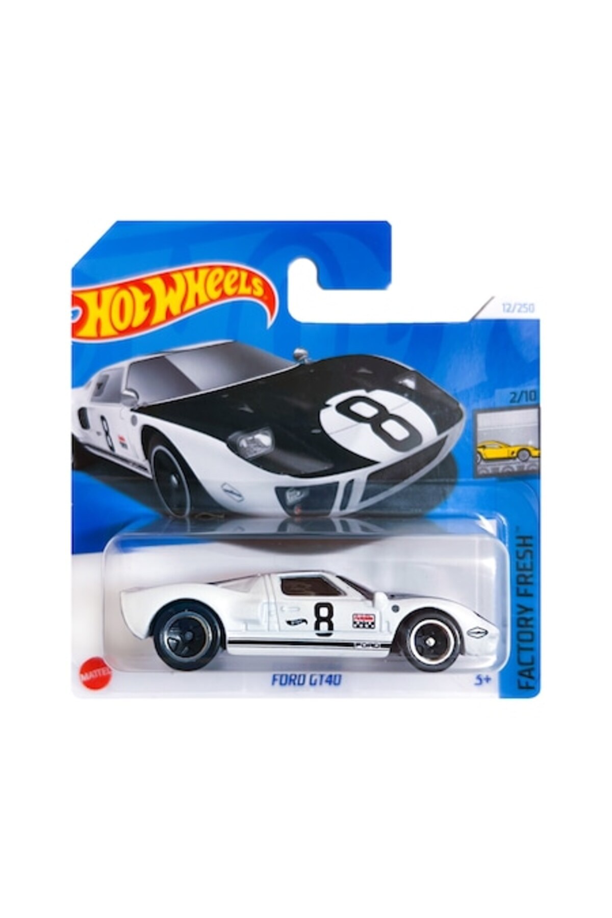 Masinuta metalica Hot Wheels 2024, Ford GT40, 1:64, Alb