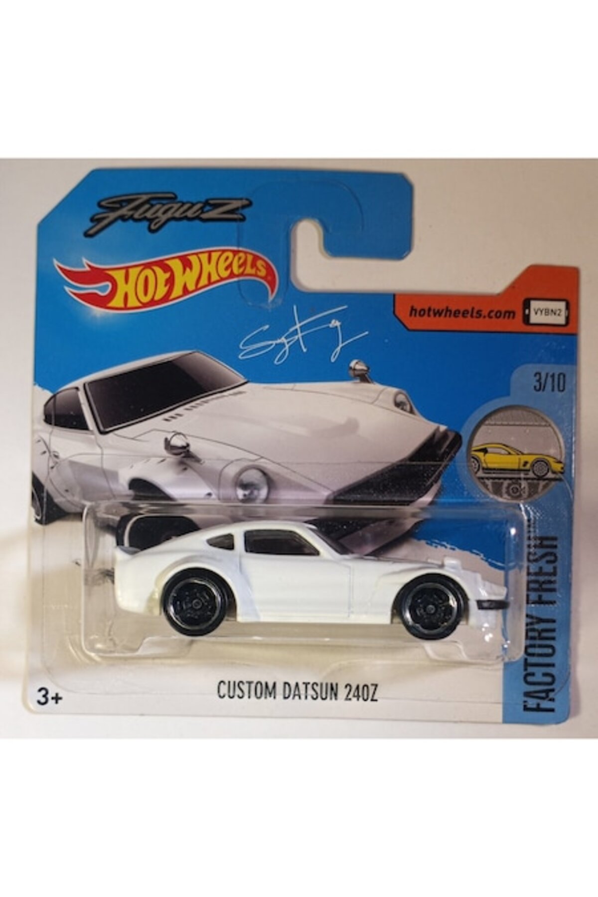 Masinuta metalica Hot Wheels, Custom Datsun 240Z, Colectia 2017, 1:64, Alb