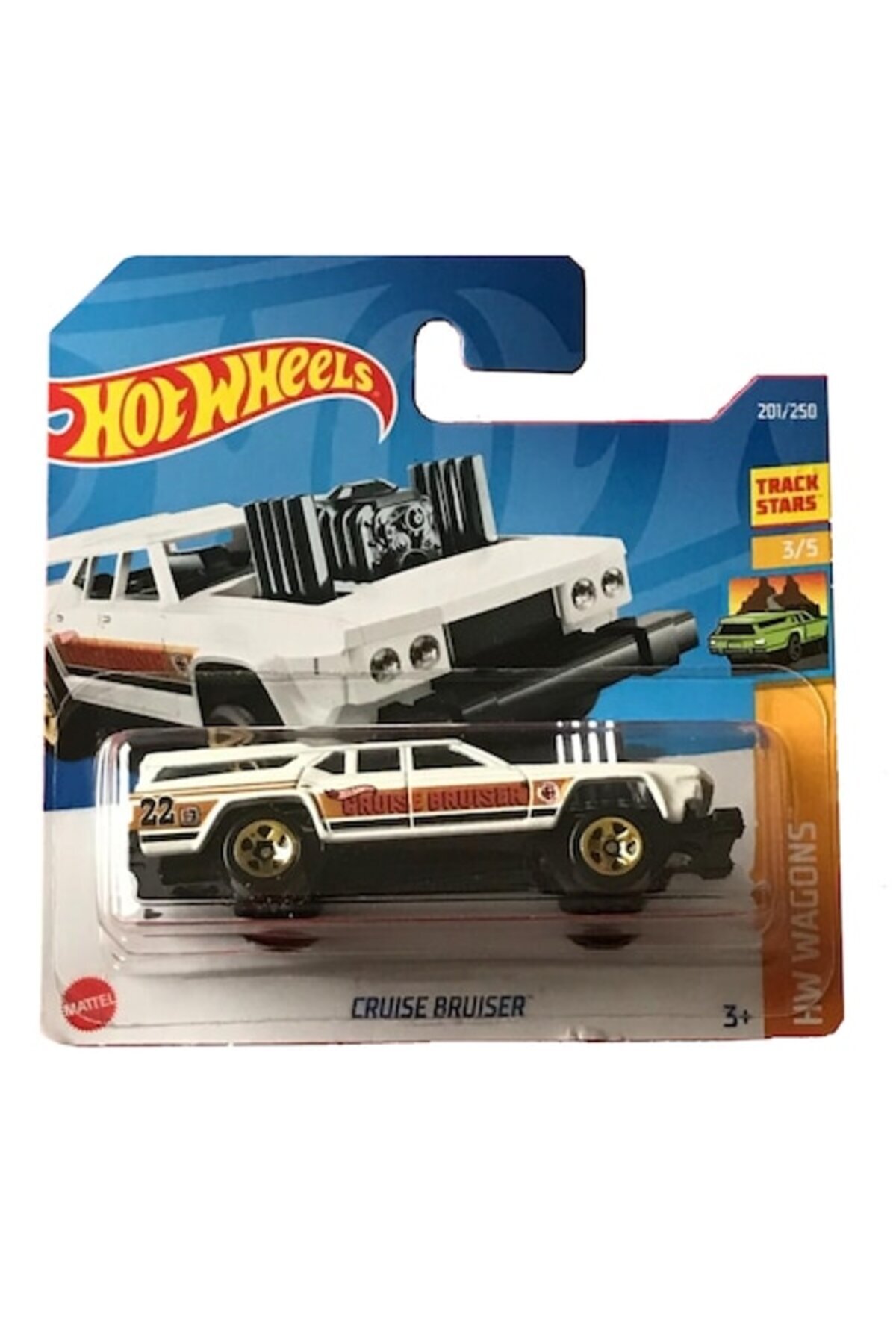 Masinuta Metalica Hot Wheels Cruiser Bruiser, Alb, 1:64