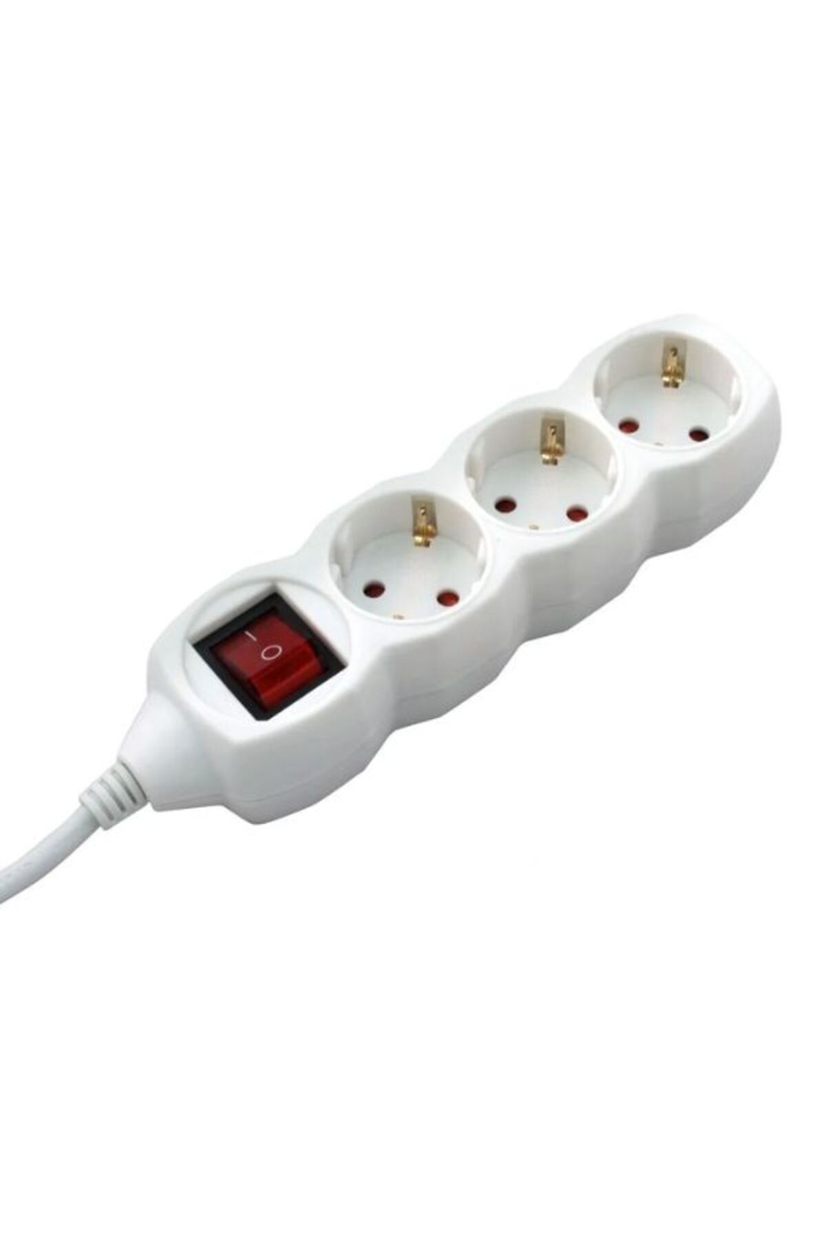 Mercaton-Extension Cord with Switch, 3 Sockets with Grounding, 3 x 1.5 mm², 1.5 m, White 6