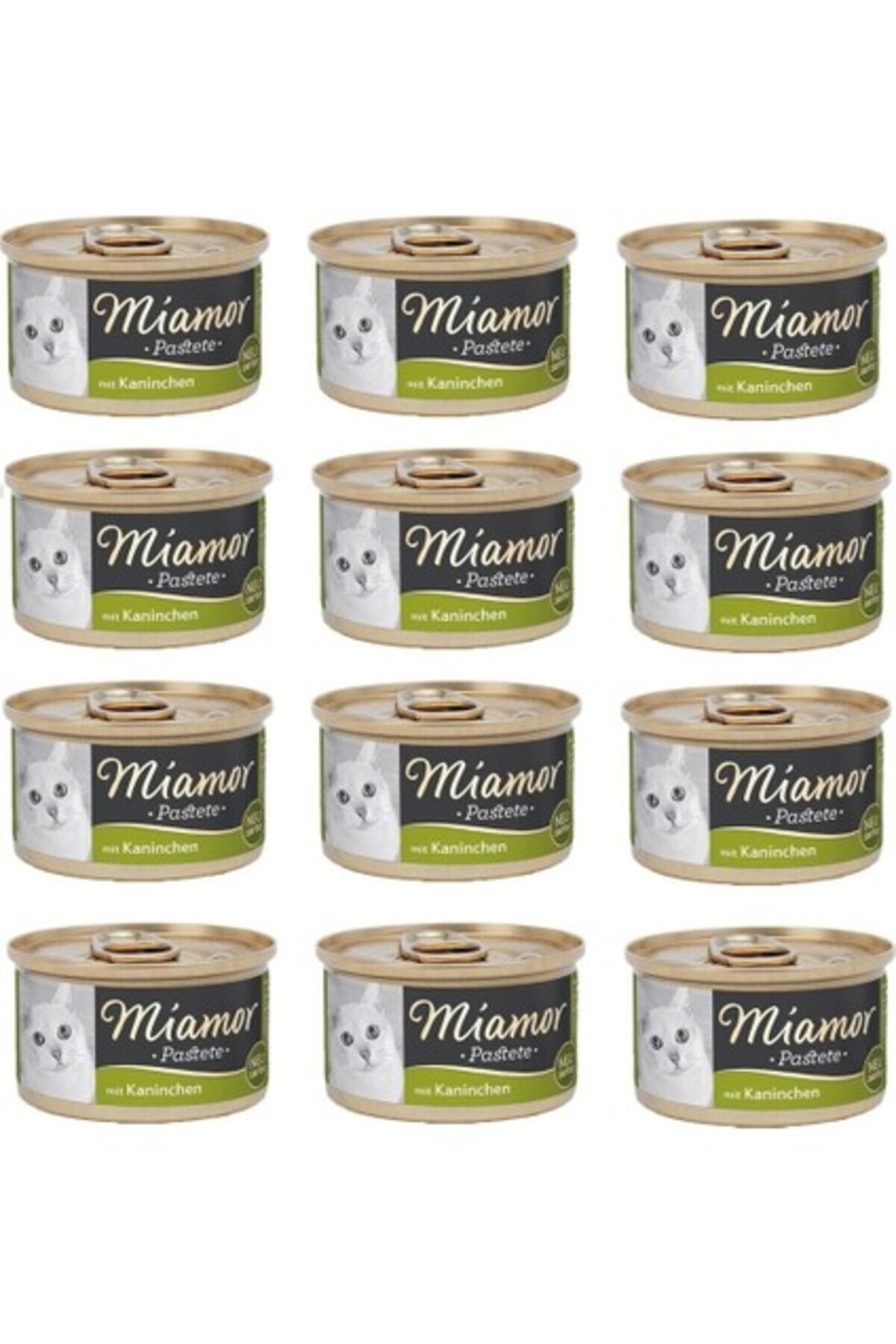 Miamor Kedi Konserve Pastete Tavşanlı 85 Gr. x 12 Adet