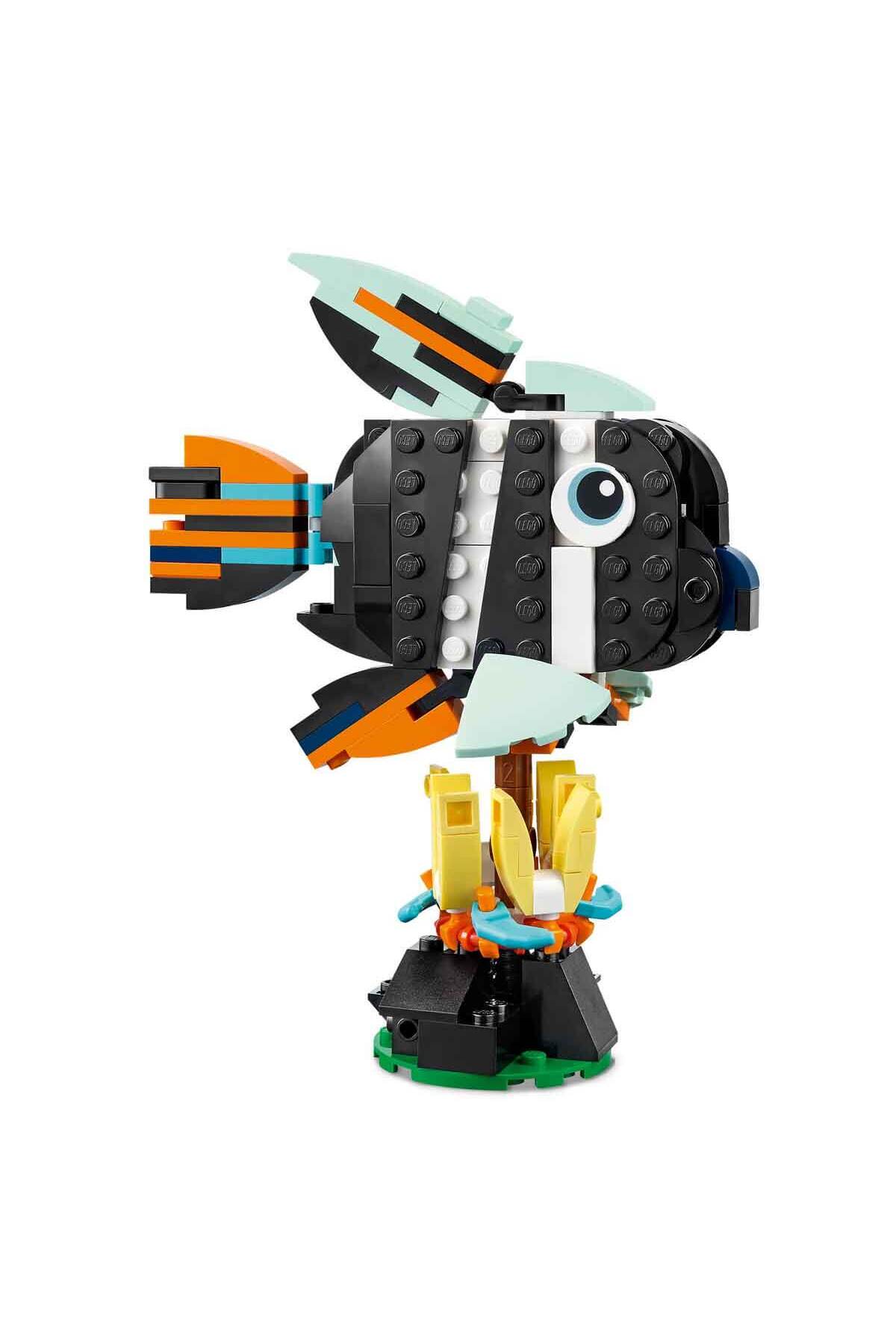 LEGO Creator 3'ü 1 Arada Vahşi Hayvanlar: Tropikal Tukan Kuşu 31173 - 7 Yaş ve Üzeri Çocuklar fotoğrafı 6 (önizleme)