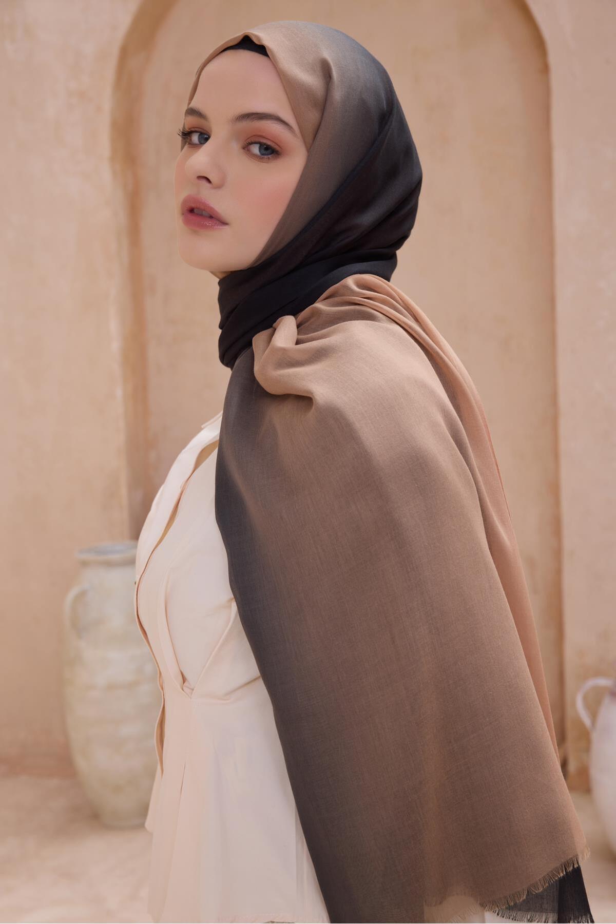 Belli-Fresh Gradient Pattern Shawl 1004 Black Gradient Pattern 49886 1