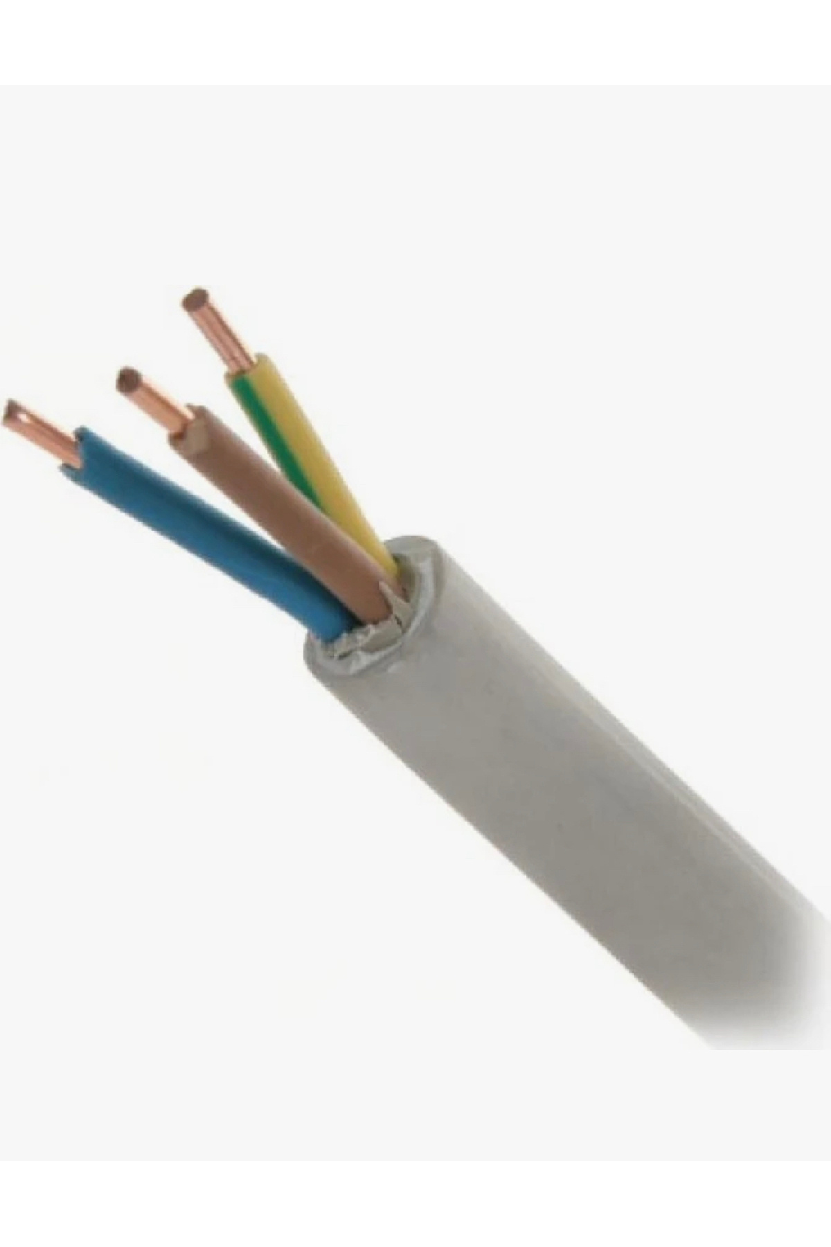 ÖZNUR 3x2.5 NYM GRİ 10 Metre %100 bakır kablo