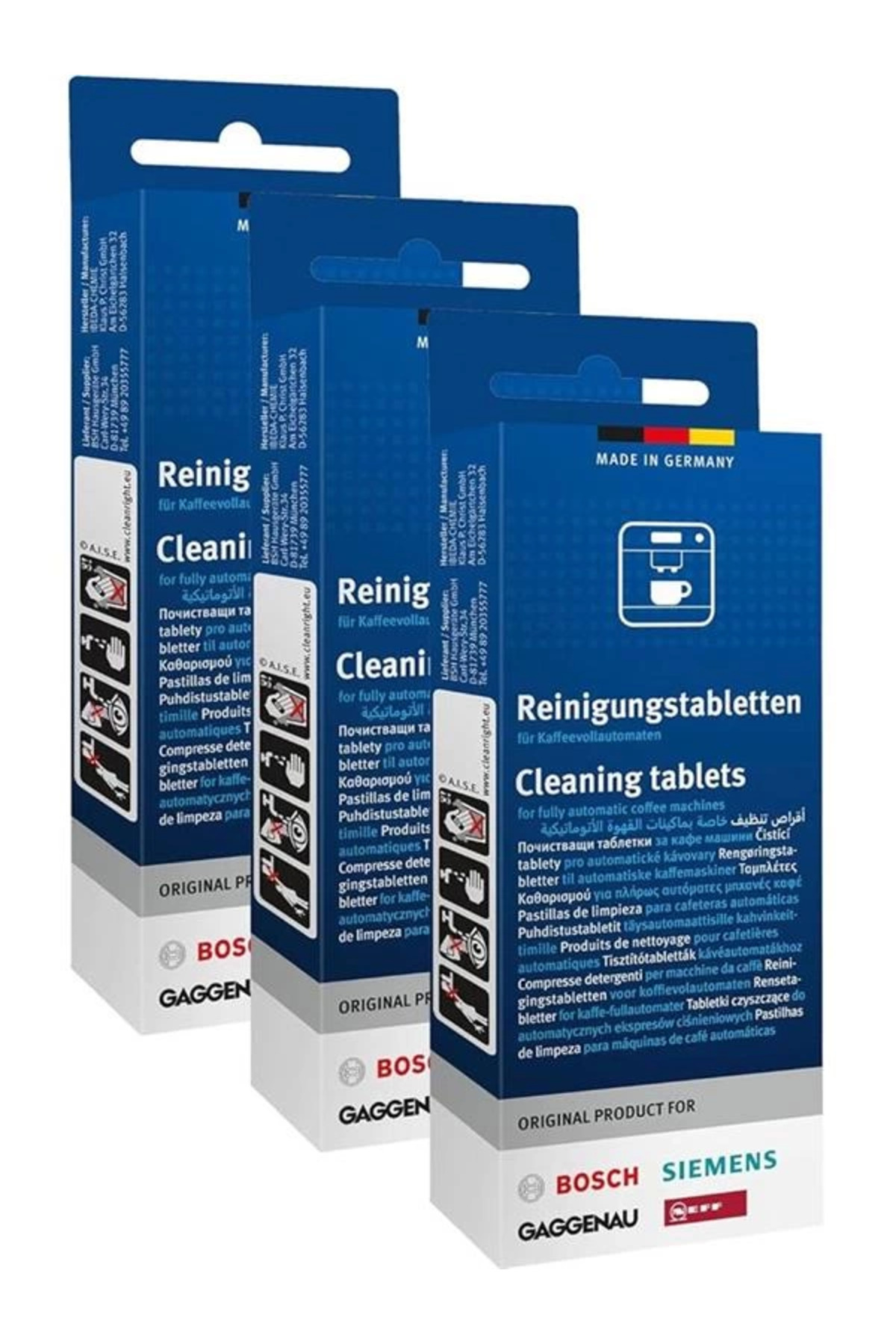 AyrStore 3 x 10 temizleme tableti Siemens temizleme tabletleri kahve makinesi 310575 311769