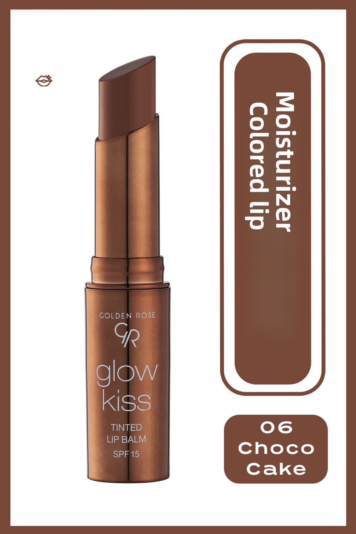 Golden Rose Goldn rose Lip Moisturizer - Gr Glow Kıss Tınted Lip Balm Choco Cake No:06(86911190440831)