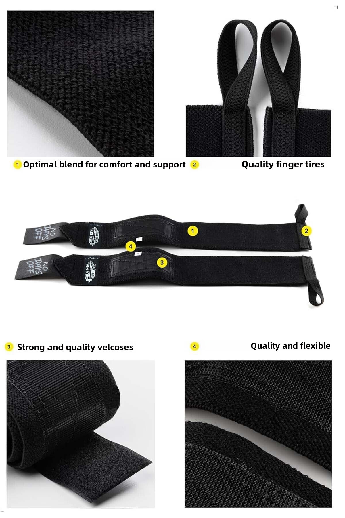 أساور اللياقة البدنية Crossfit Pro Weight Wraps أس...