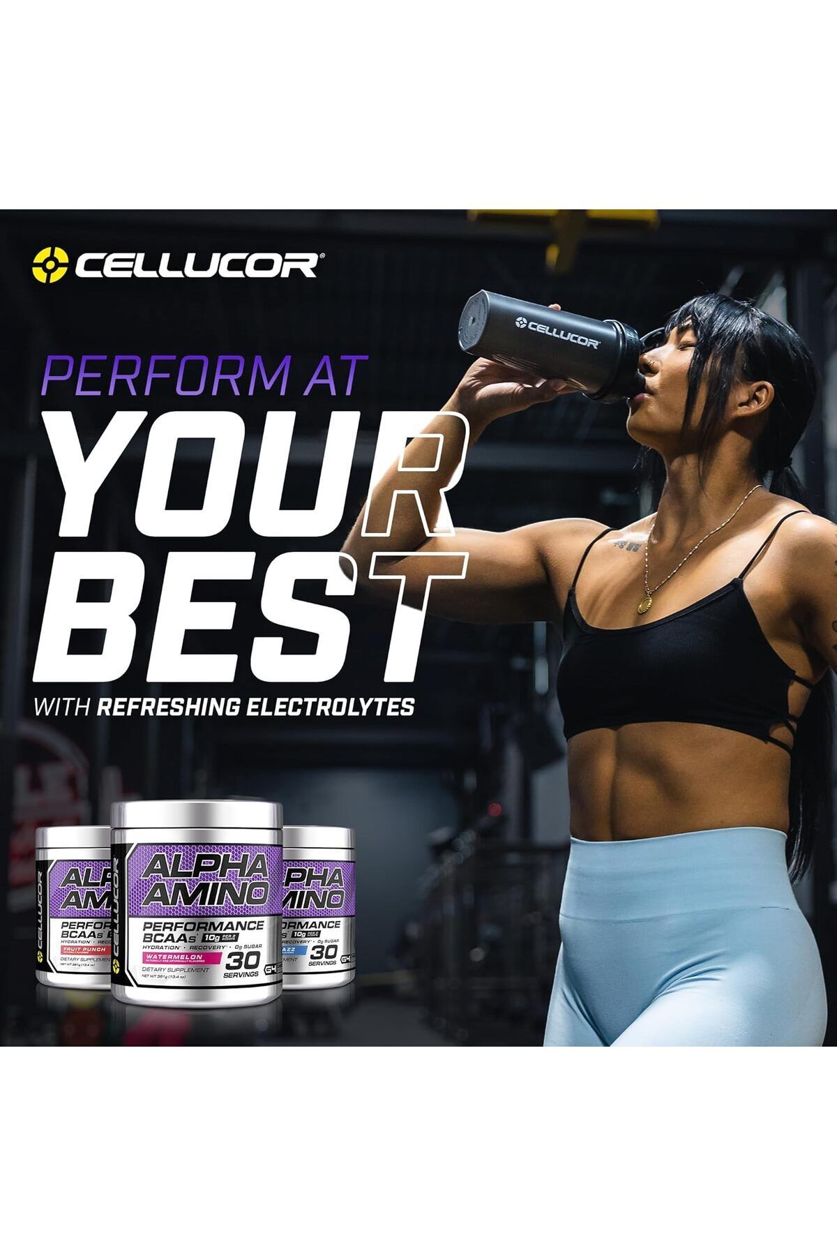 Cellucor-C4 Alpha Amino BCAA Powder, Post Workout Recovery with Electrolytes, Blue Raspberry – 30 Servings 4