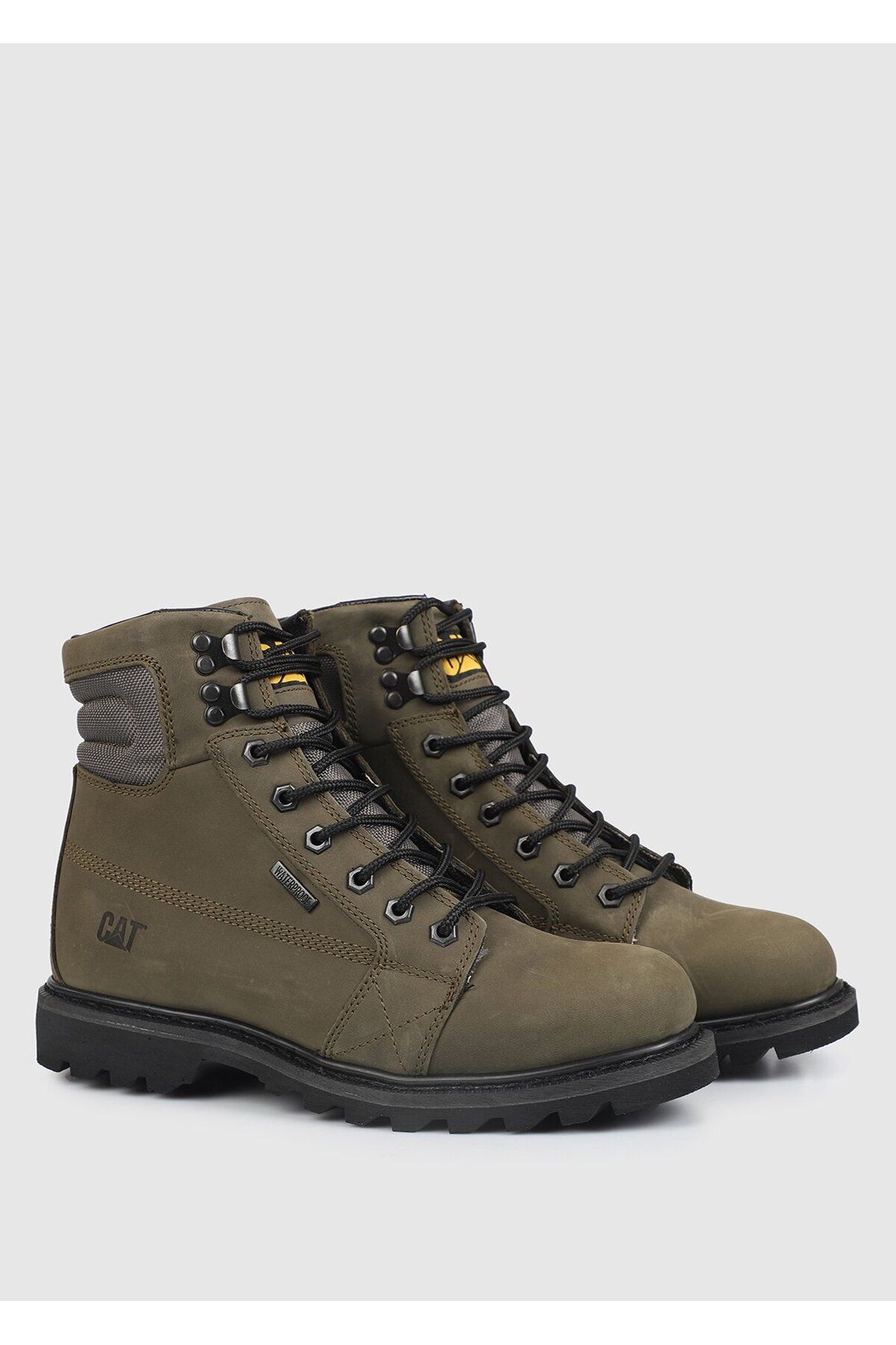 Caterpillar-Overpass Wp Olive Black Ανδρικές μπότες Nubuck O05 015M101226 2