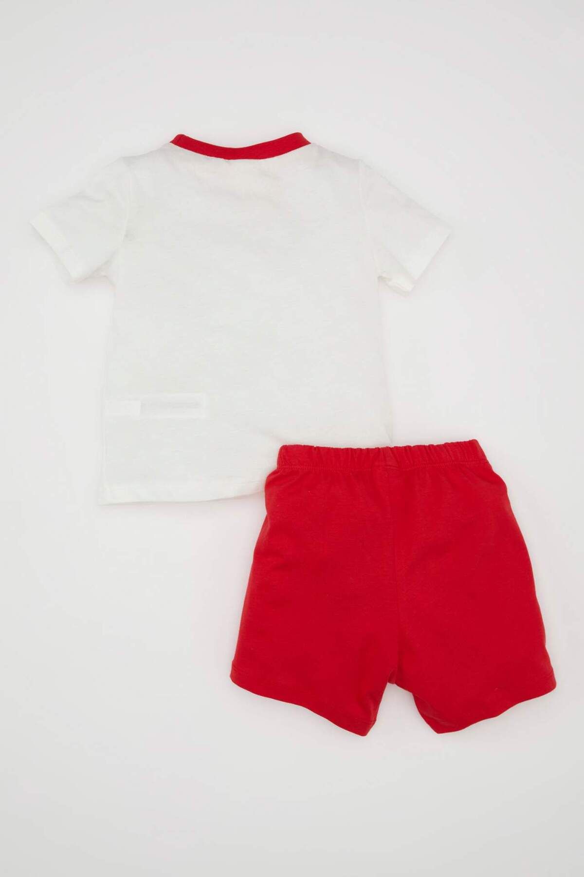 DeFacto-Baby Boy Pajamas Set Printed Combed Cotton Short Sleeve Top Elastic Waist Shorts Bottom C5199A524Hs 5