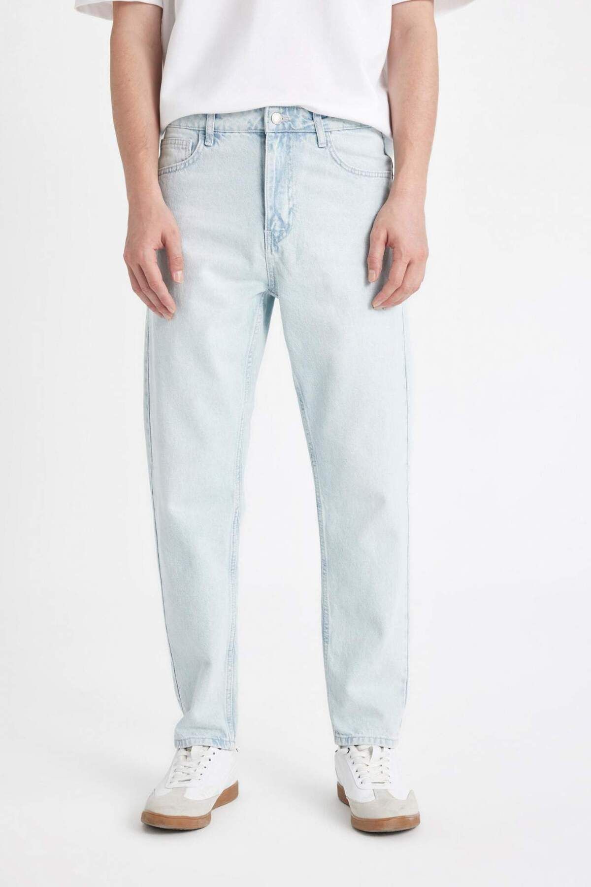 DeFacto-90's Slim Fit džíny s vysokým pasem a úzkými nohavicemi D1820AX24SM 4