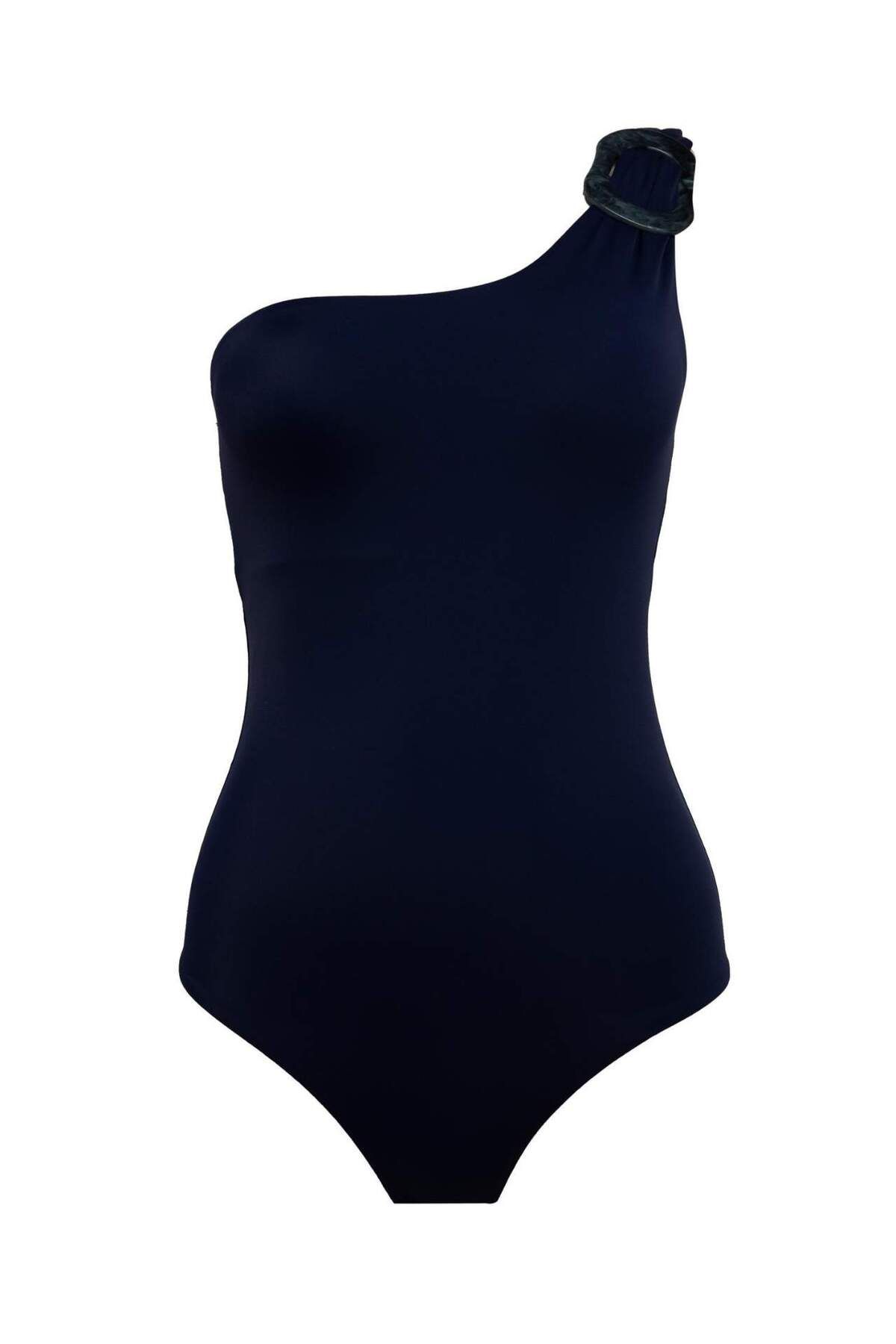 DeFacto-DeFacto One-Shoulder-Badeanzug mit Schnalle - Ayje C3242AX24HS 8
