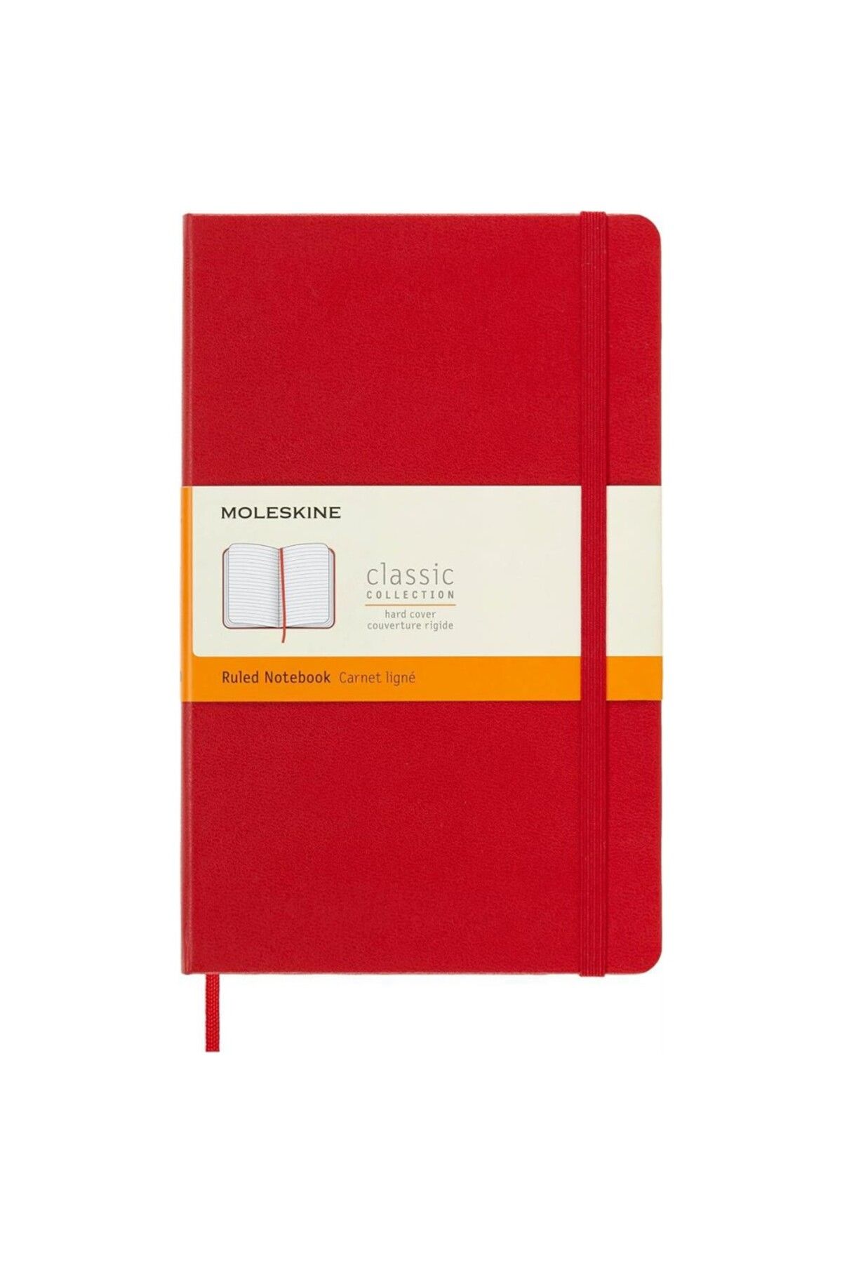Moleskine-Caiet de dimensiuni mari, roșu, cu 240 de pagini 1