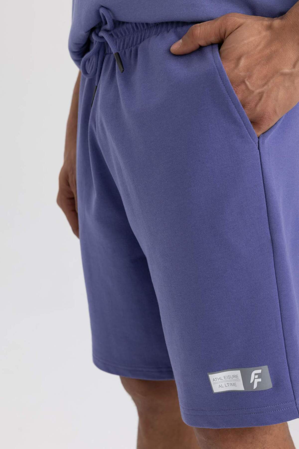 DeFacto-DeFactoFit Slim Fit Slim Fit Pantaloni scurti din țesătură A1625AX24SM 6