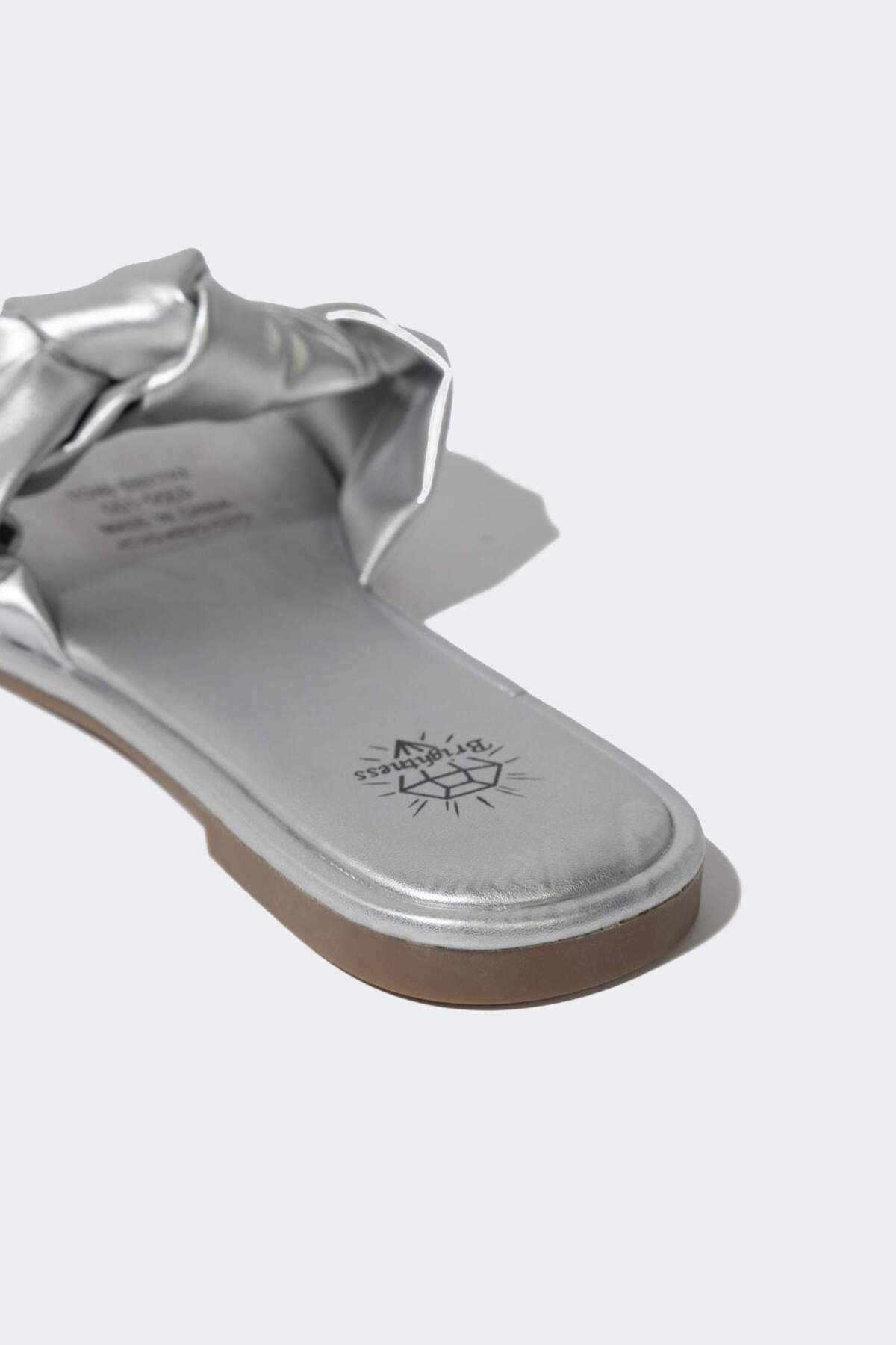 DeFacto-Faux Leather Women's Slippers - Flat Sole, Single Strap B8517AX24SM 7
