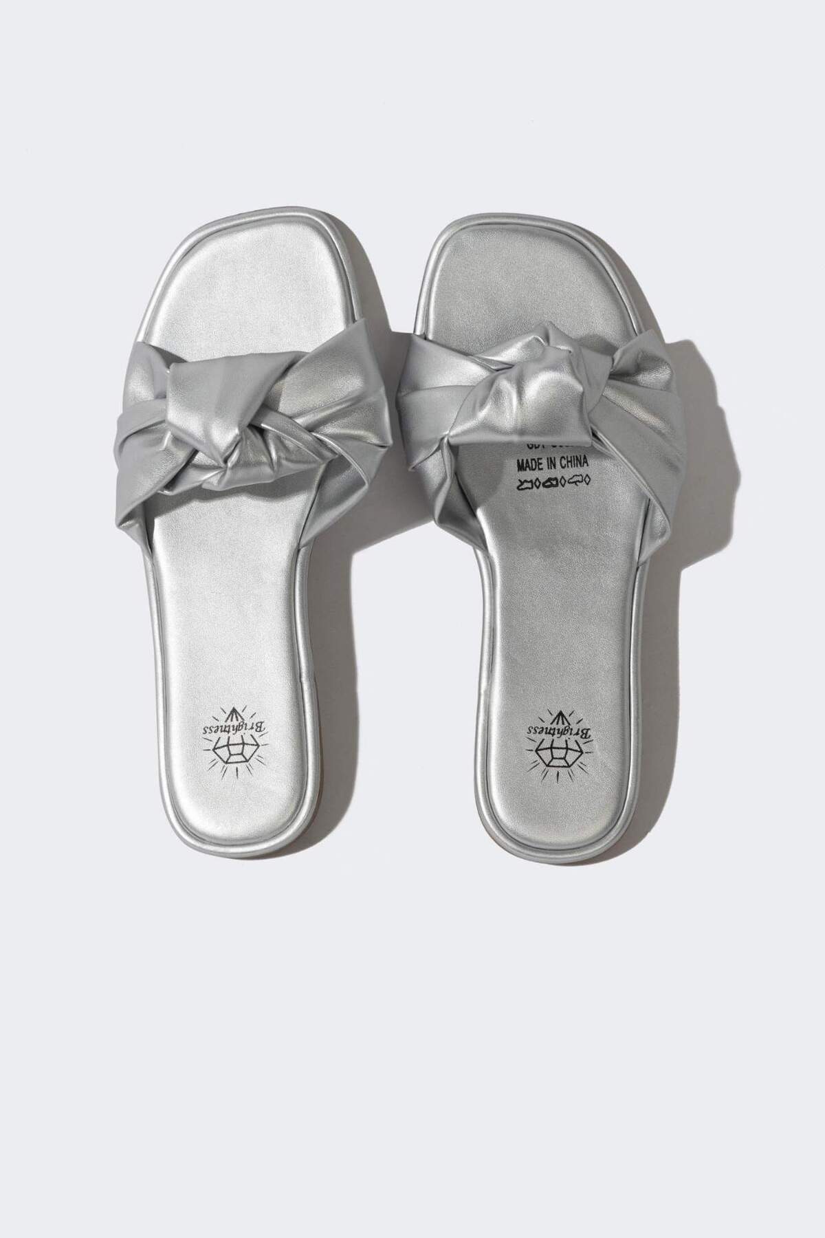 DeFacto-Faux Leather Women's Slippers - Flat Sole, Single Strap B8517AX24SM 8