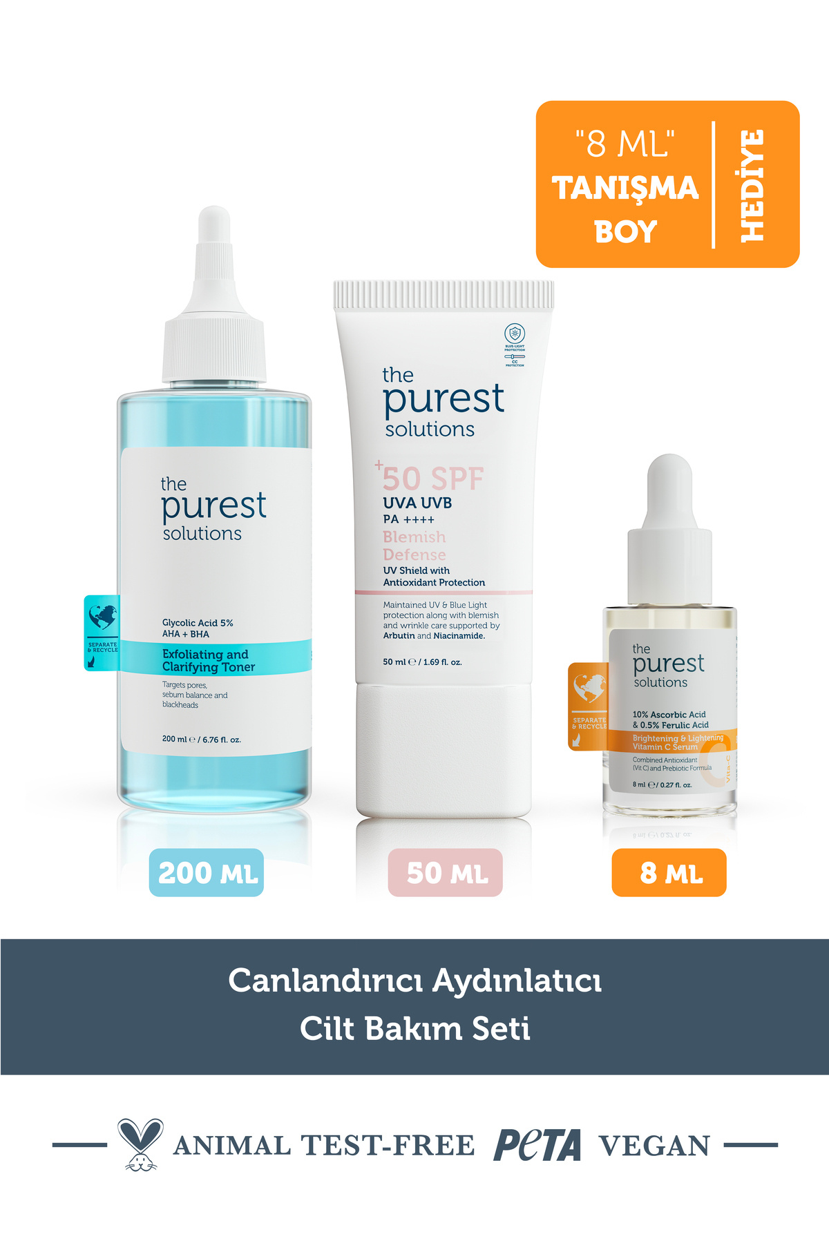 Canlandırıcı Aydınlatıcı Cilt Bakım Seti