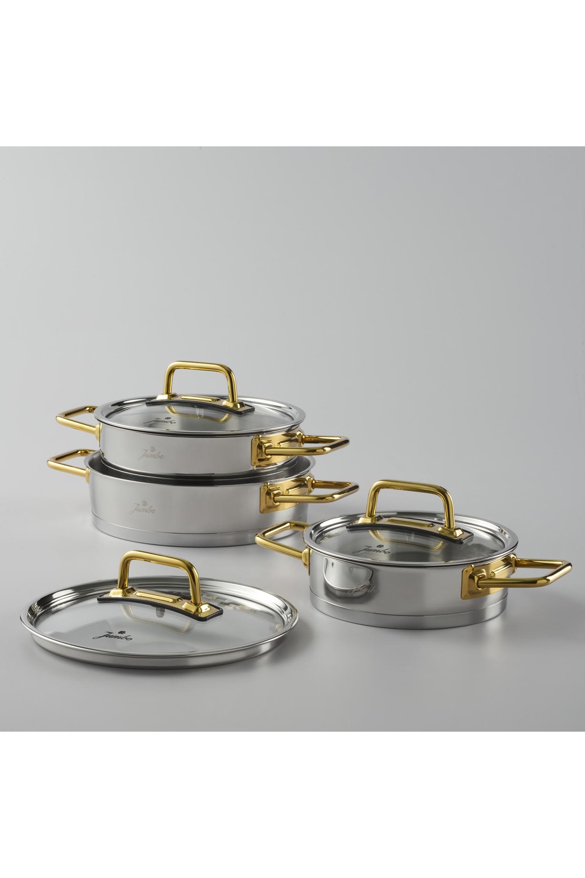Jumbo Assos 3'lü Titanyum Gold Midi Sahan Seti - Fiyatı, Yorumları