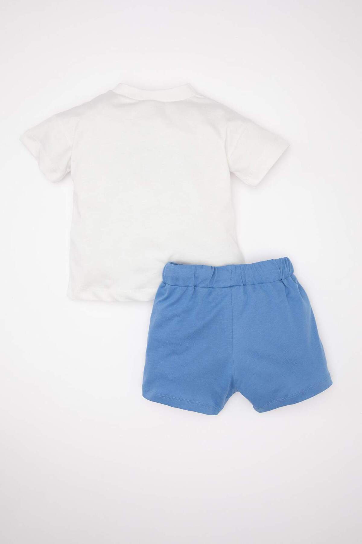 DeFacto-2-teiliges Set für Babys, Jungen, Rundhalsausschnitt, bedruckt, kurzärmeliges T-Shirt, Shorts D1503A524SM 7