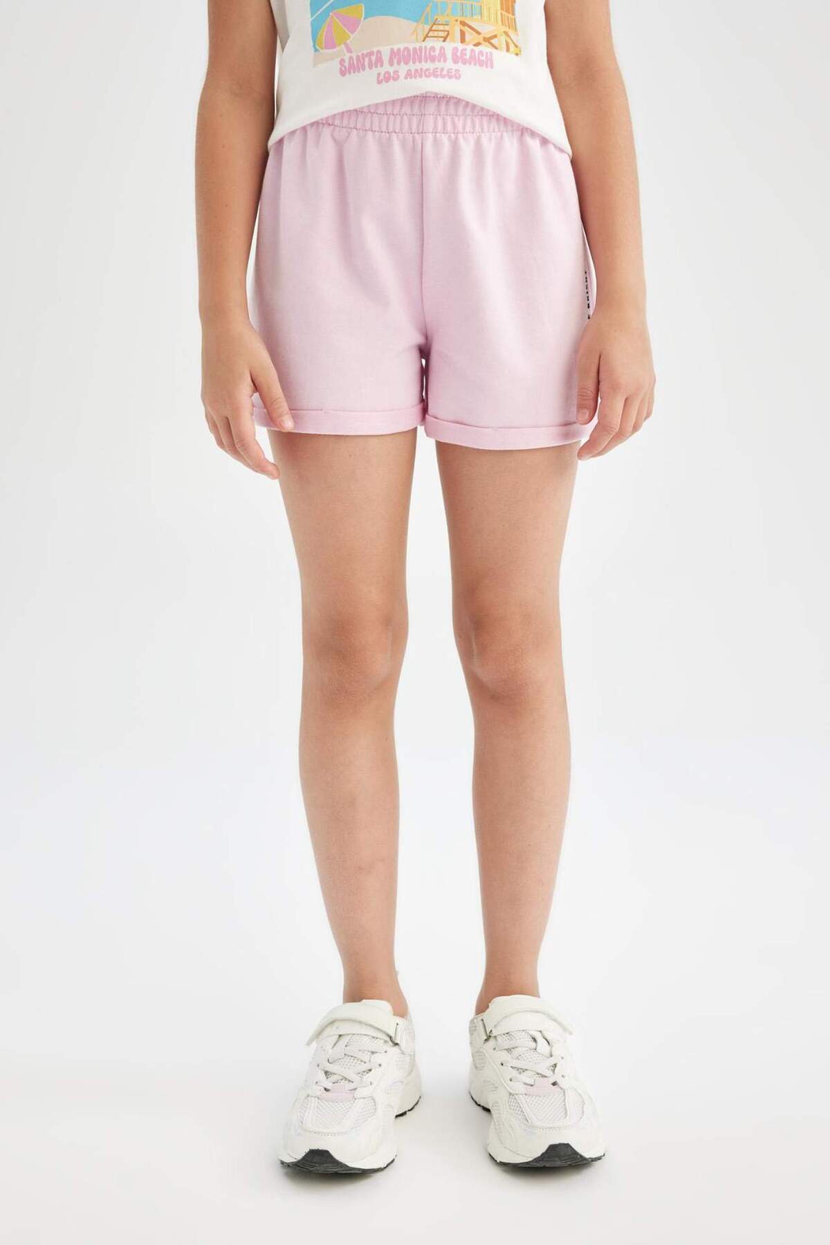 DeFacto-Girl's Printed Elastic Waist Shorts D0905A824Hs 3
