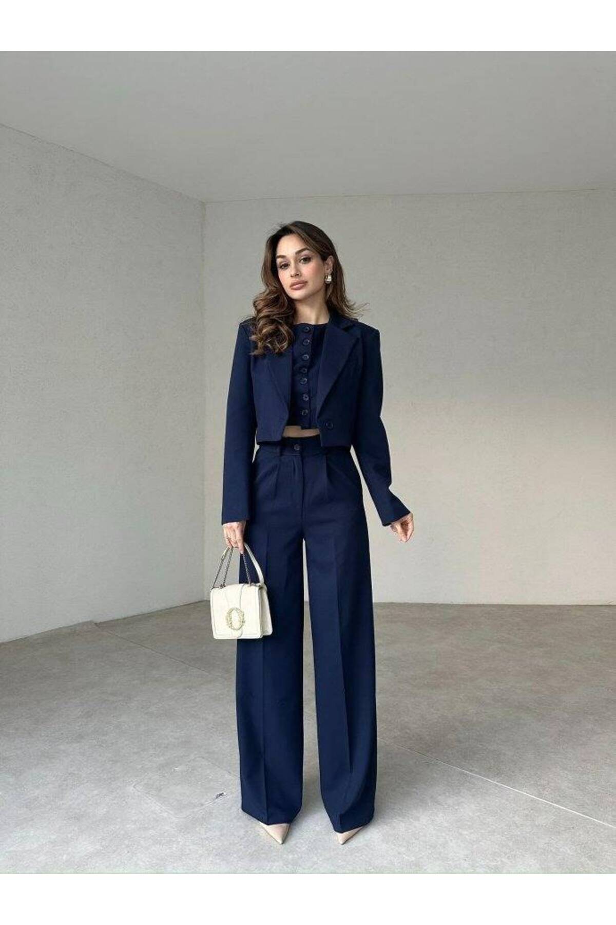 DAYSI 3 Piece Suit 2027 - Navy Blue
