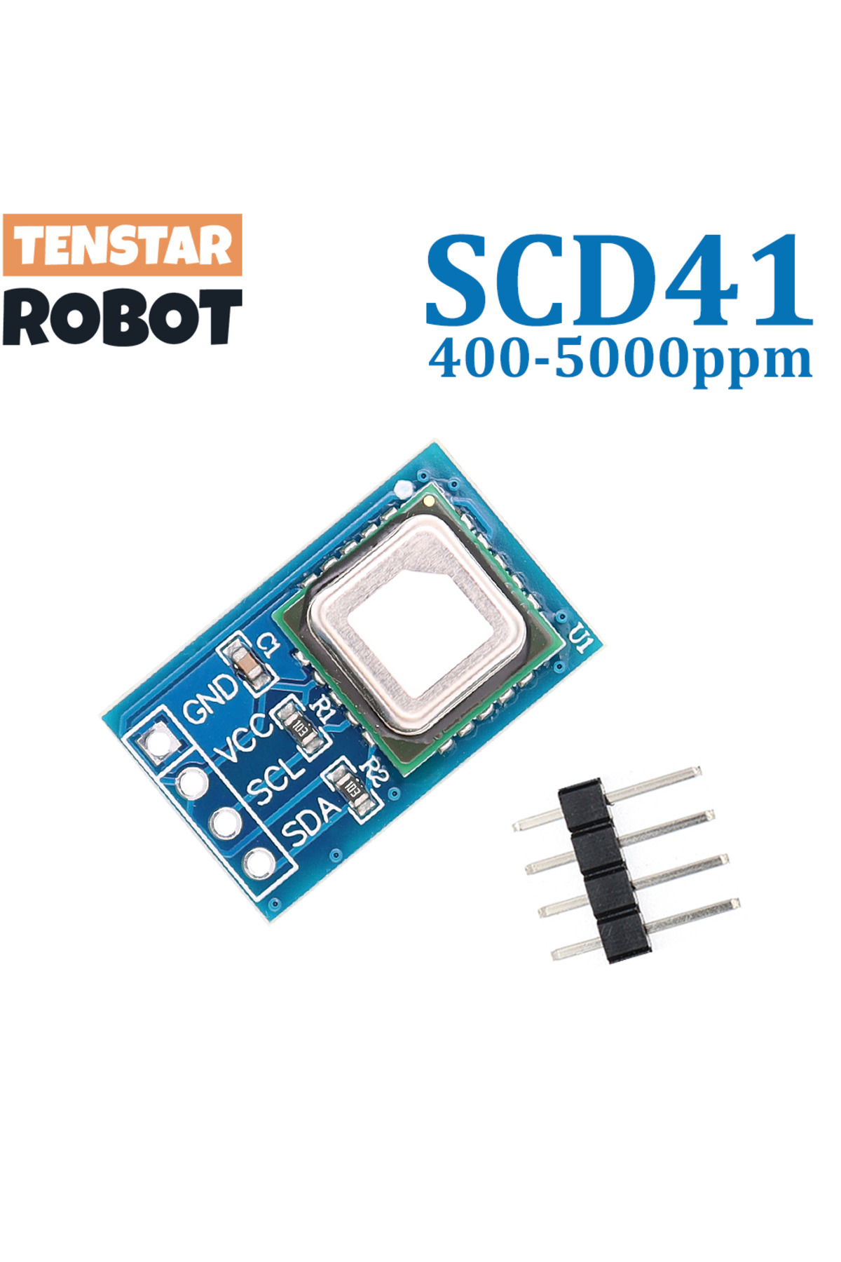 TENSTAR ROBOT-SCD41 TENSTAR SCD40 SCD41 Gas Sensor Module 2.4-5.5V Detects CO2 Carbon Dioxide Temperature and Humi 1