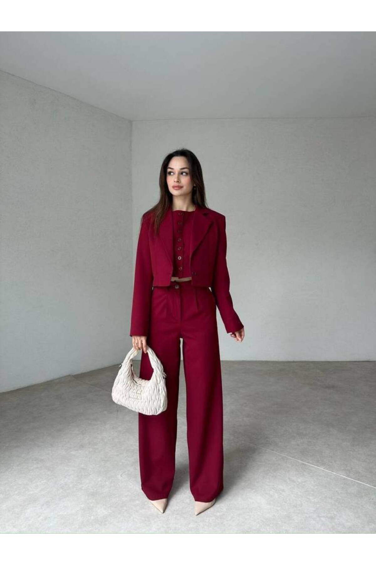 MAXMOOR DAYSİ 3 lü Takım 2027 - Bordo