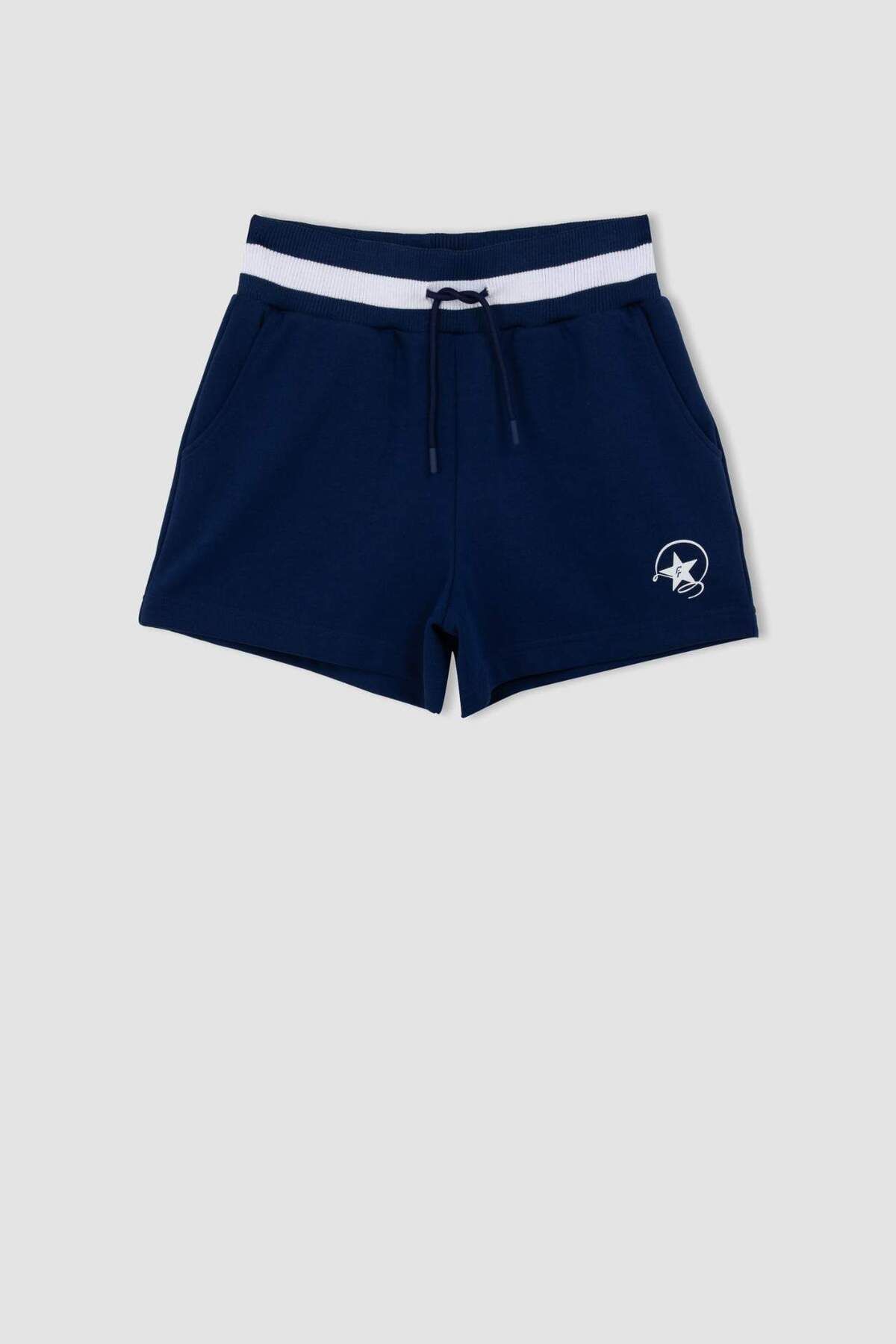 DeFacto-DeFactoFit Standard Fit bedruckte Sports-Shorts aus schwerem Stoff mit kurzen Beinen C5836AX24SM 8