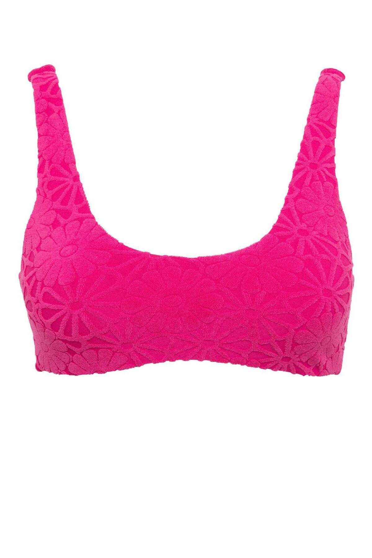 DeFacto-Kvetinový žakárový top bikín Regular Fit-Fall in Love B6901AX24SM 8