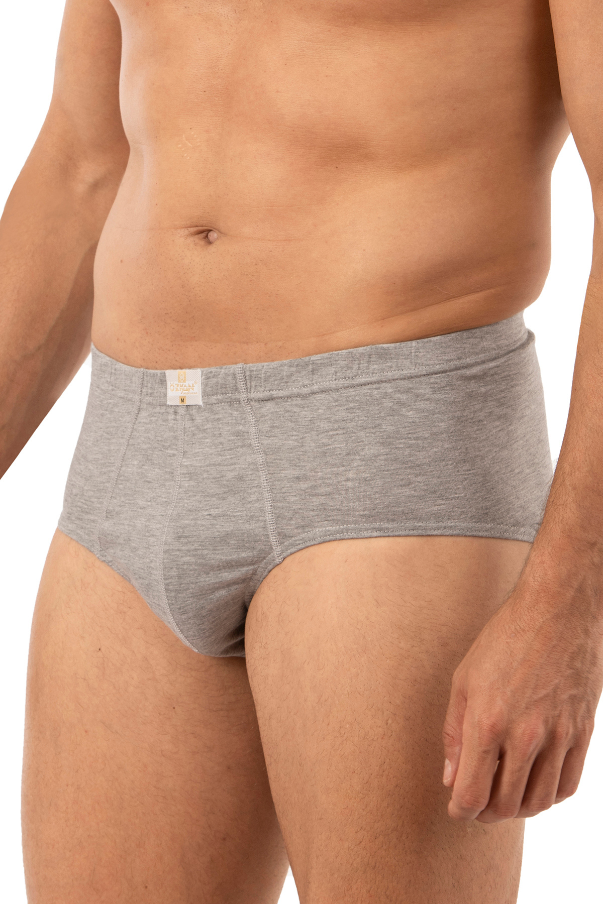 ÖZKAN underwear-Özkan 0037 3 Pack Ανδρικά 100% βαμβακερά χτενισμένα μονόκλινα ελαστικά άνετα σλιπ 4