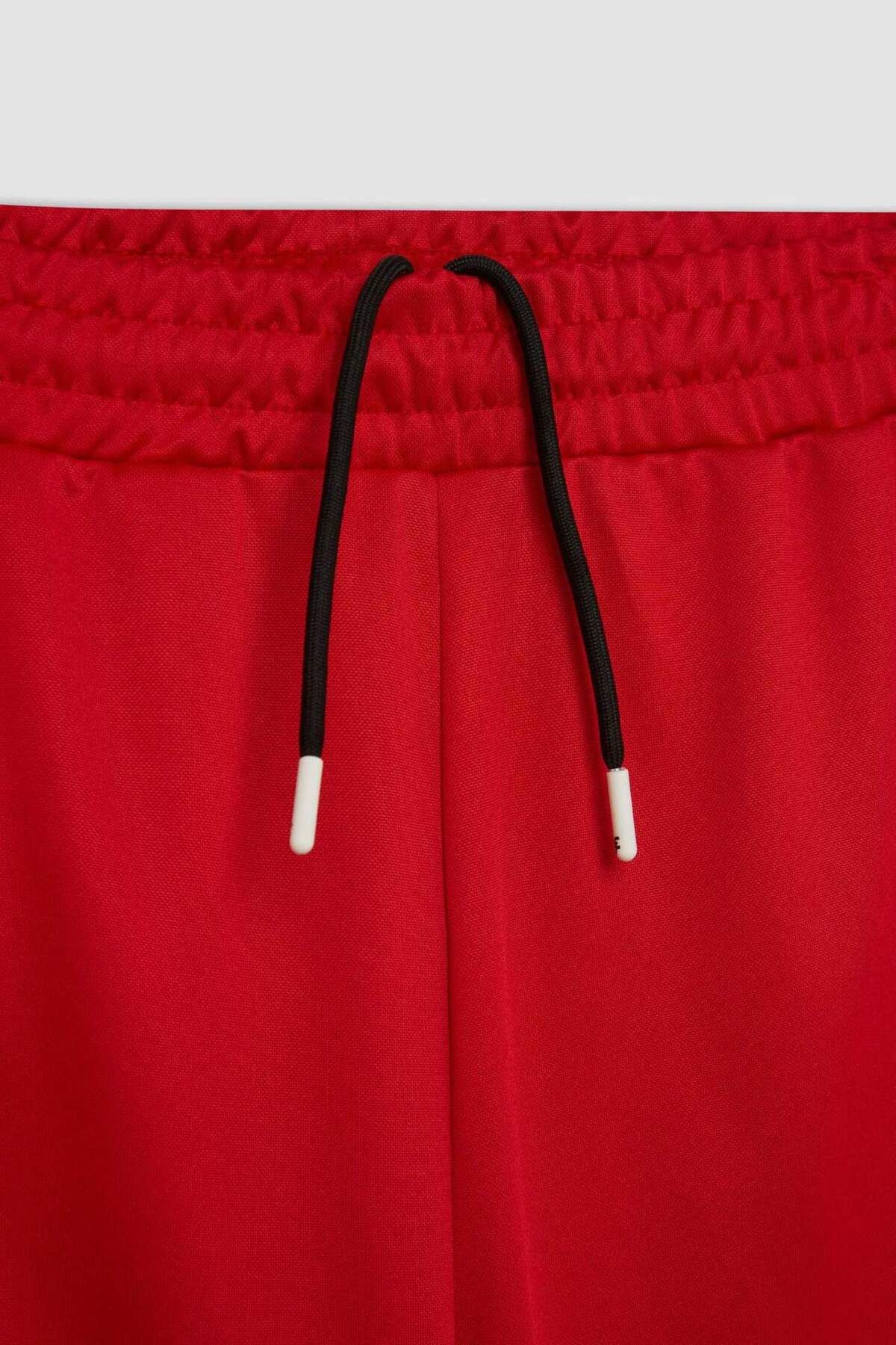 DeFacto-DeFactoFit Standard Fit bedruckte Sports-Shorts aus schwerem Stoff mit kurzen Beinen C1750AX24SM 8