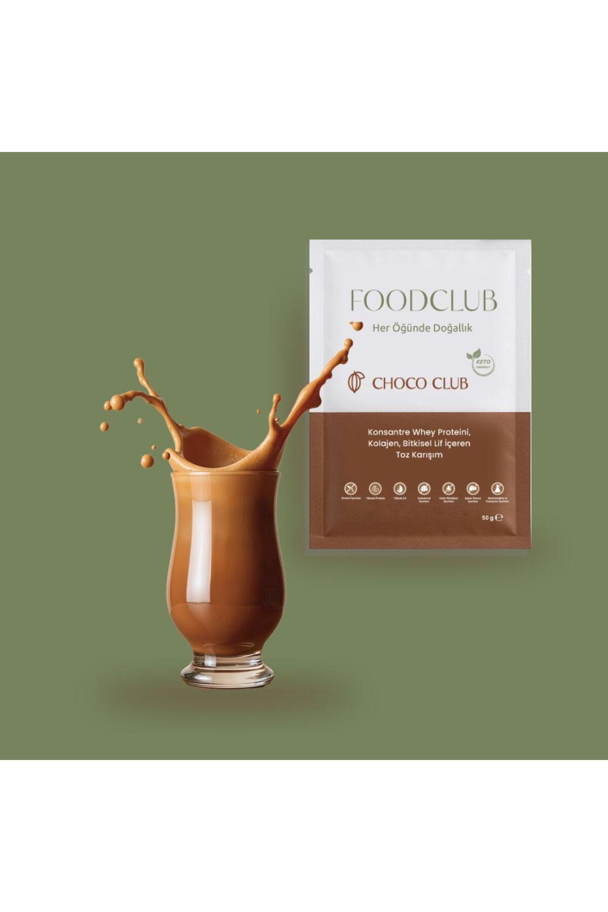 Foodclub-Choco Club Cocoa Meal Powder with Whey Protein and Collagen 5