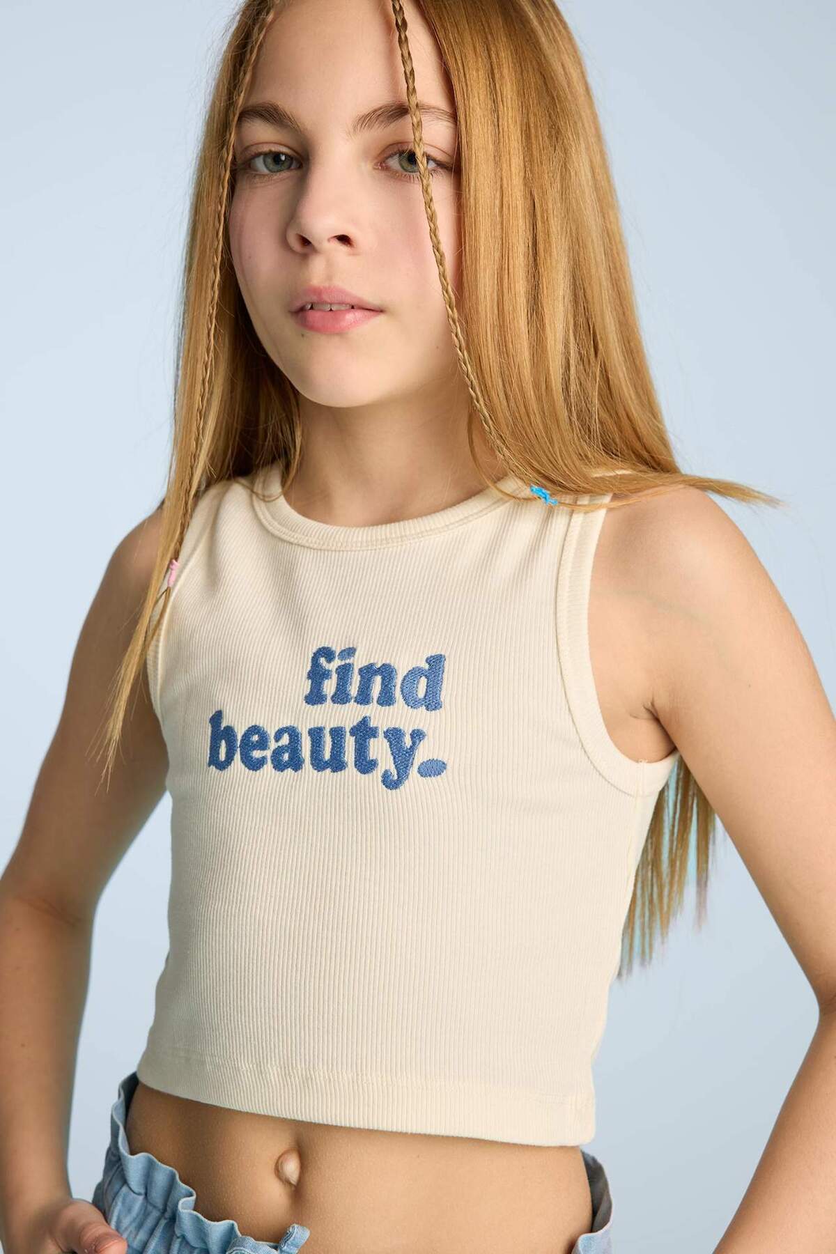 DeFacto-Girl's Crew Neck Printed Athlete C4717A824SM 1