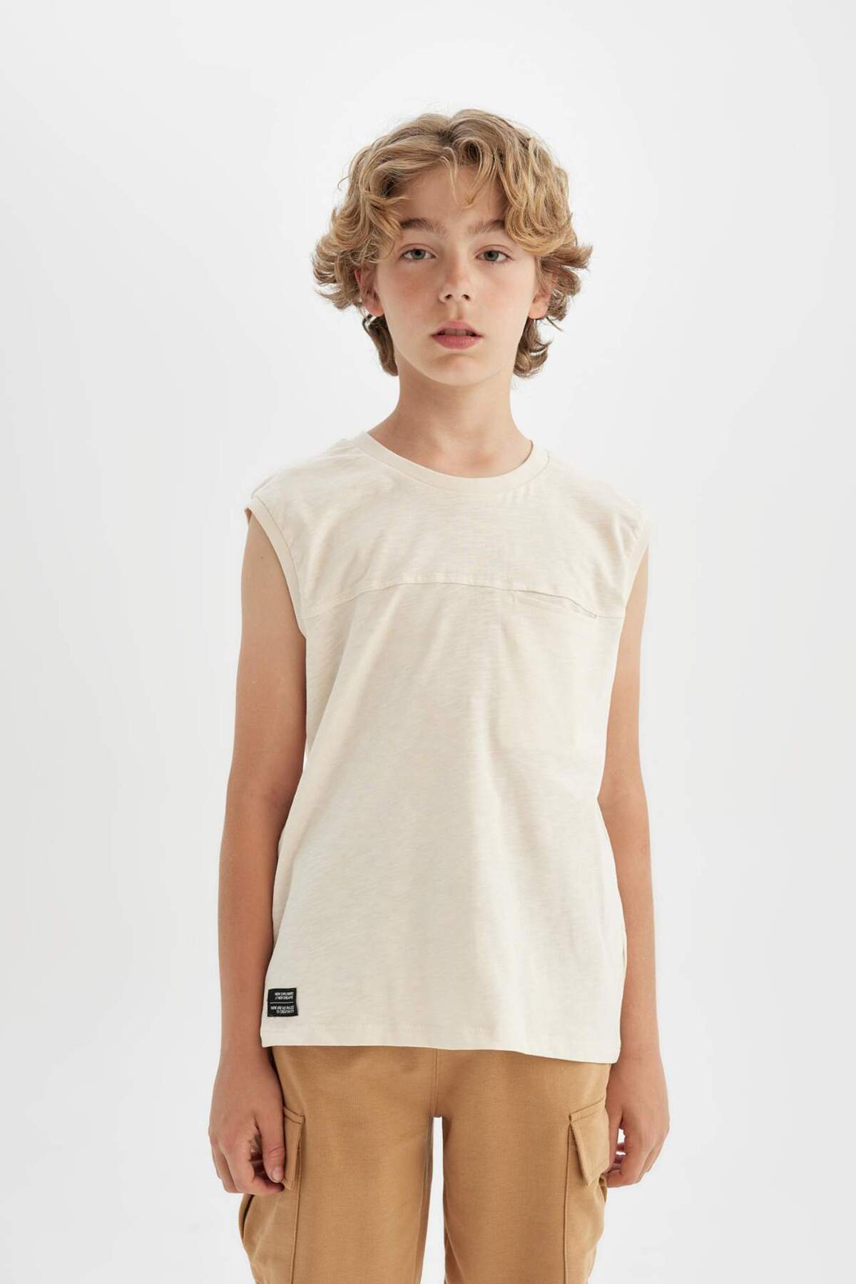 DeFacto-Boy's Crew Neck Undershirt C5101A824SM 4