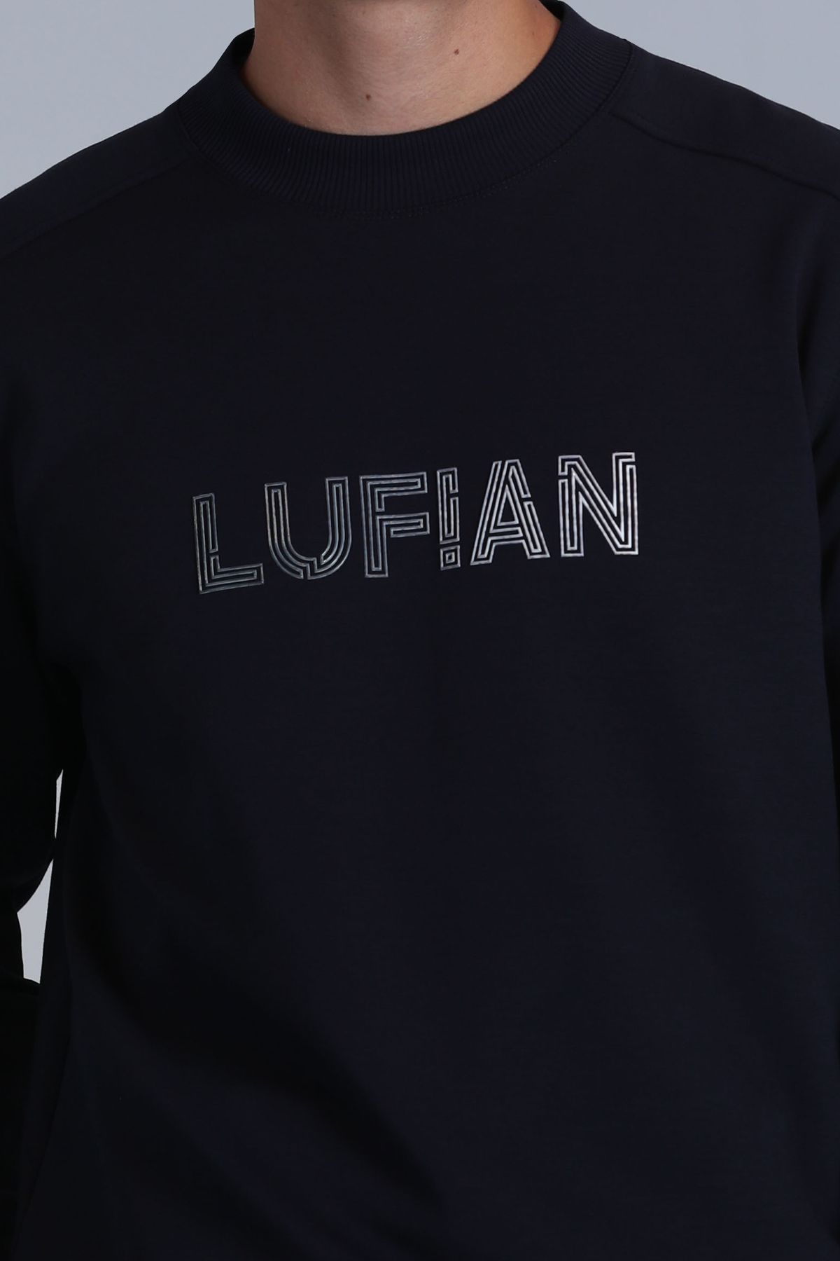 Lufian-Ανδρικό φούτερ Luther Navy Blue 3