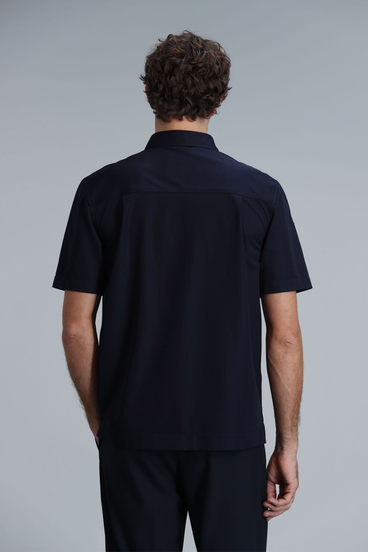Lufian-Look Чоловічий - Regular Fit Синя Basic Сорочка 6